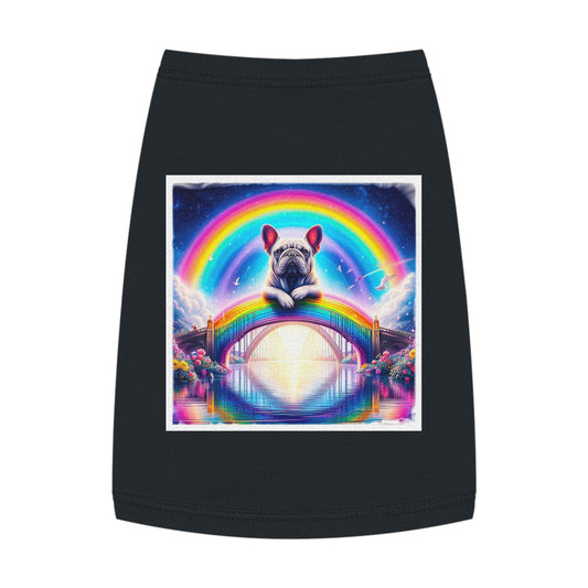 Pet Tank Top French Bulldog Pets Printify M Black