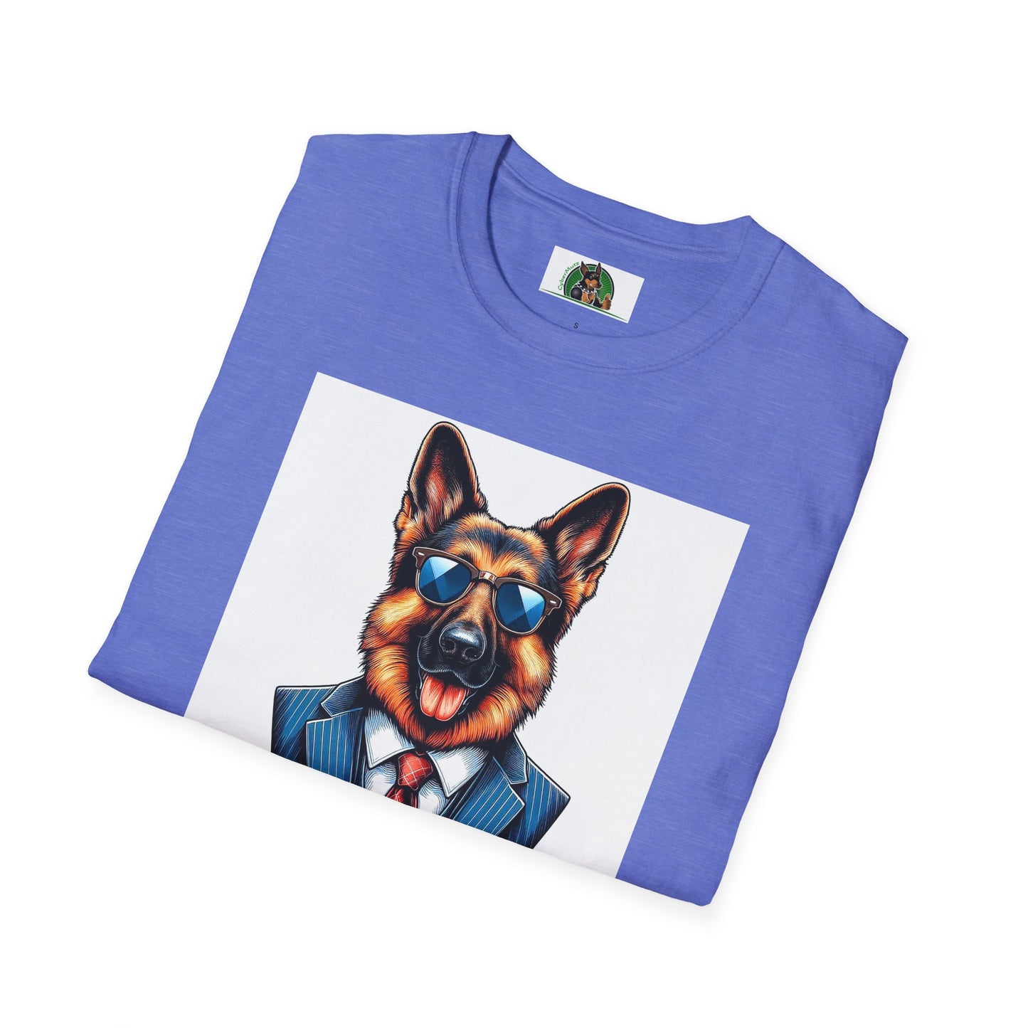 German Shepherd business suit shirt