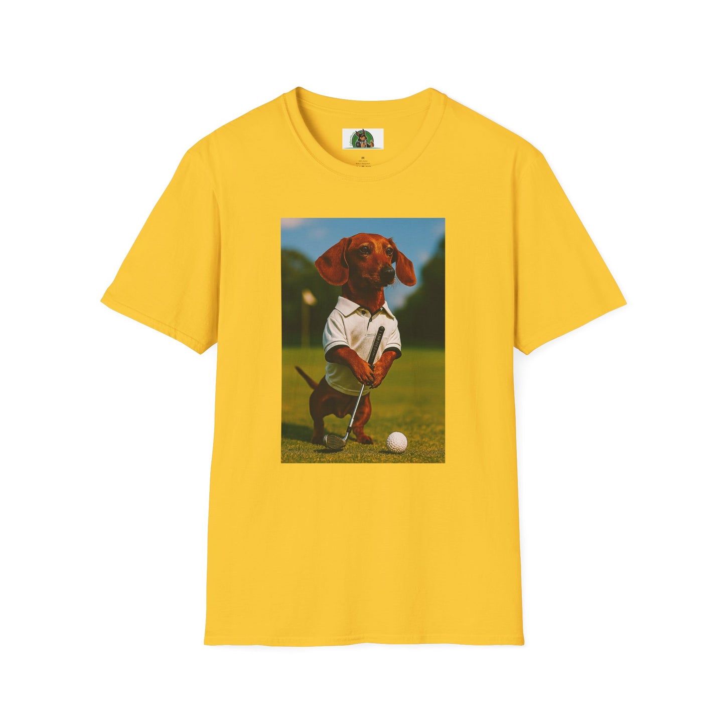 Sports Dachshund Golf T-Shirt T-Shirt Printify Daisy S
