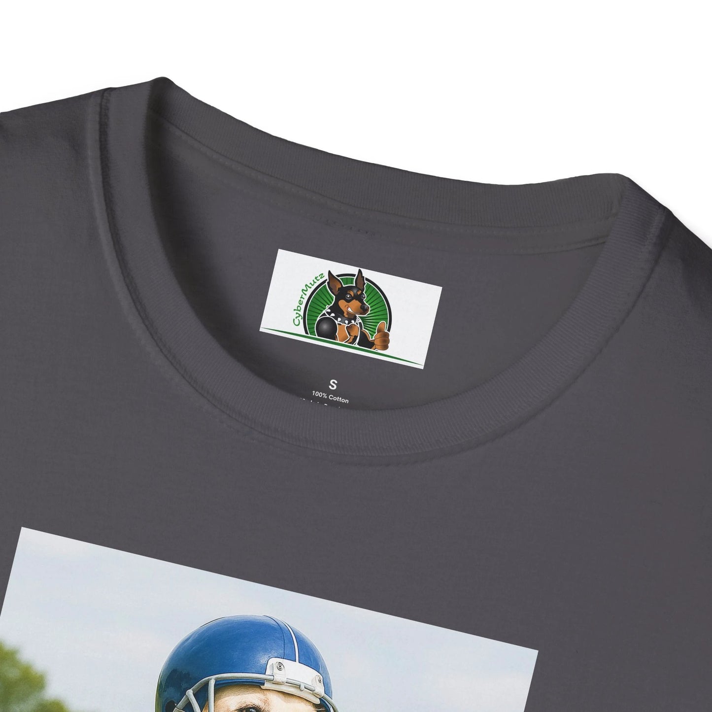 Labrador Retriever Football T-Shirt — Sports Dog Tee for Dog Lovers T-Shirt Printify