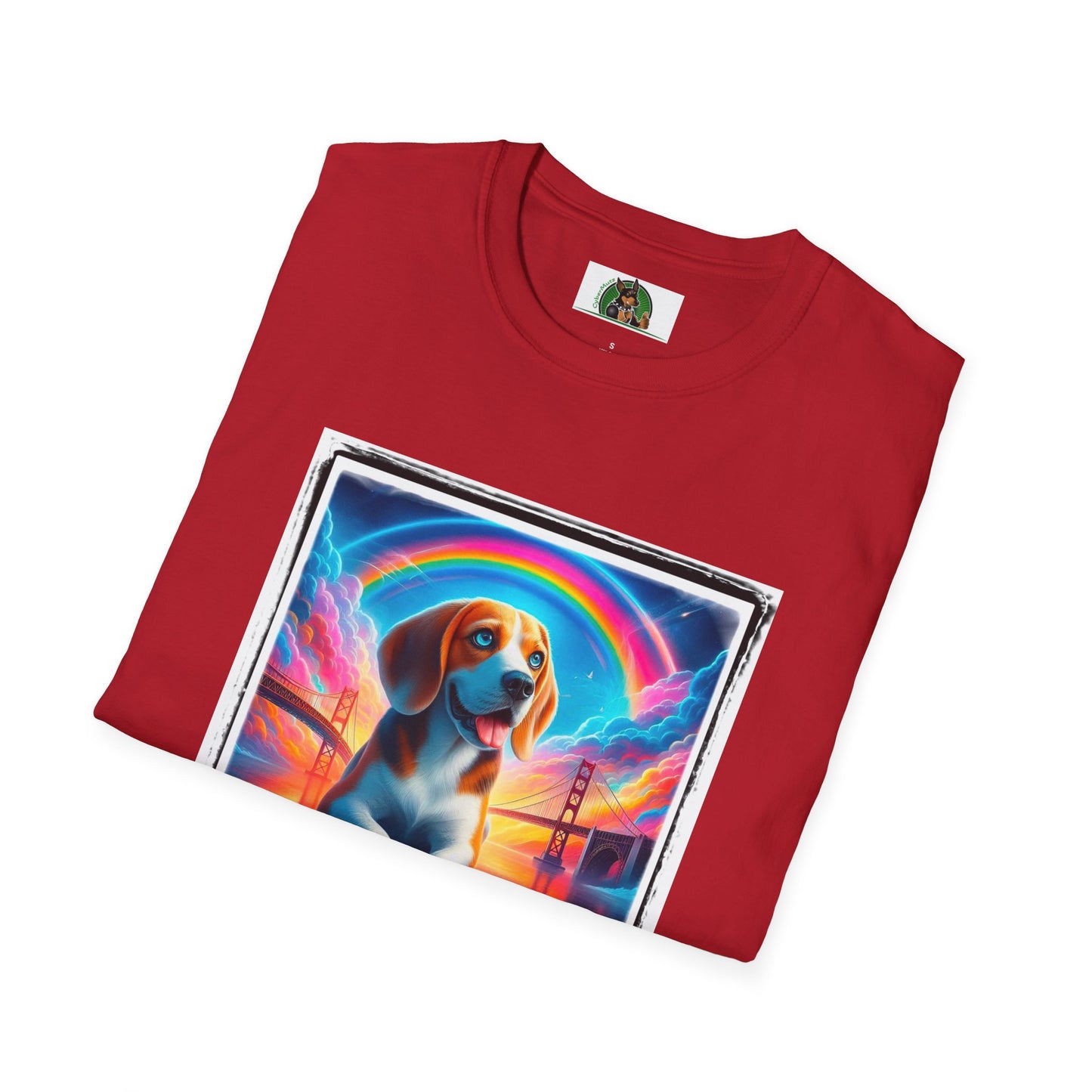 Beagle Rainbow Bridge T-Shirt Printify   