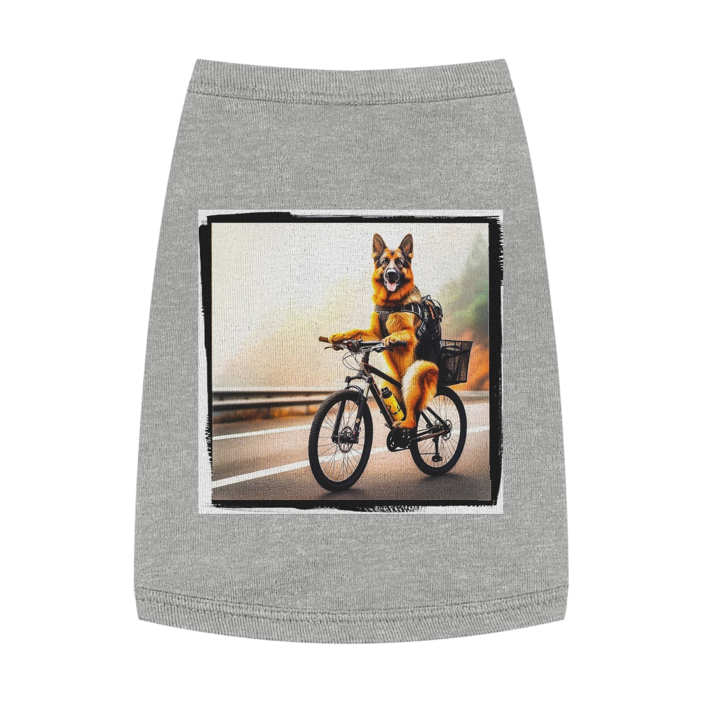 Pet Tank Top German Shepherd Pets Printify M Heather 