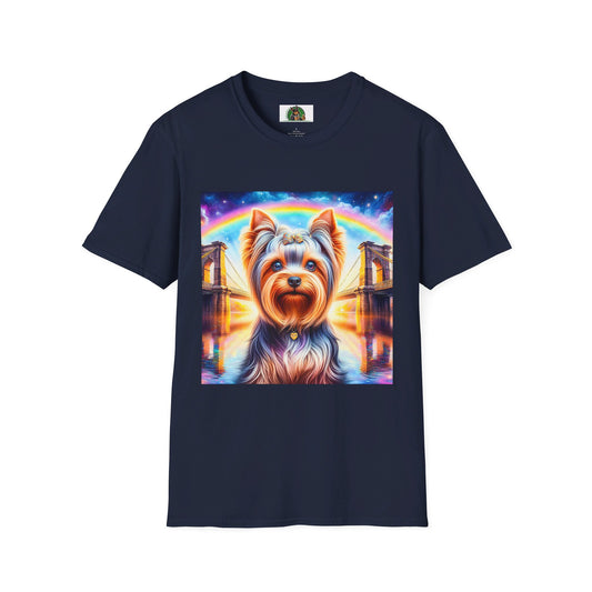 Yorkie T-Shirt Printify S Navy 