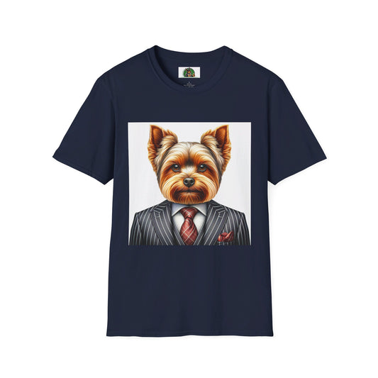 Yorkie T-Shirt Printify S Navy 