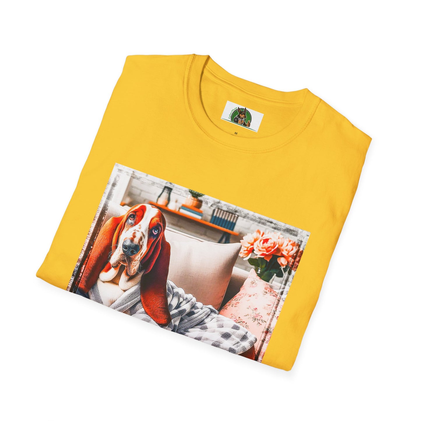 Basset Hound In PJ's Reading