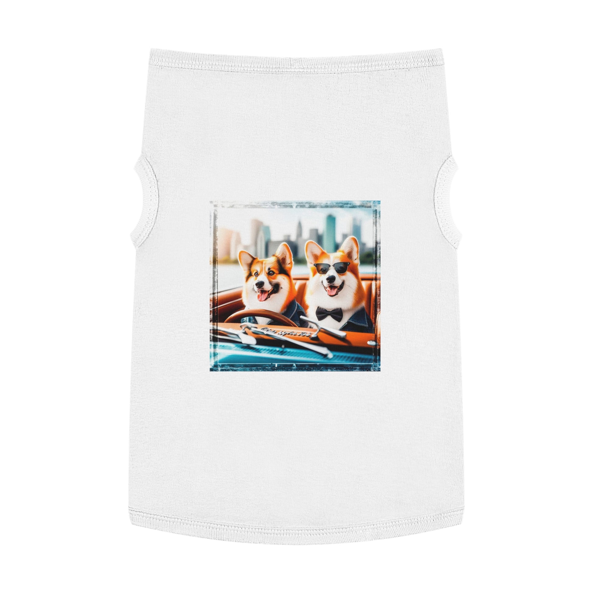 Wacky Pet Tank Top Pembroke Welsh Corgi Pets Printify   