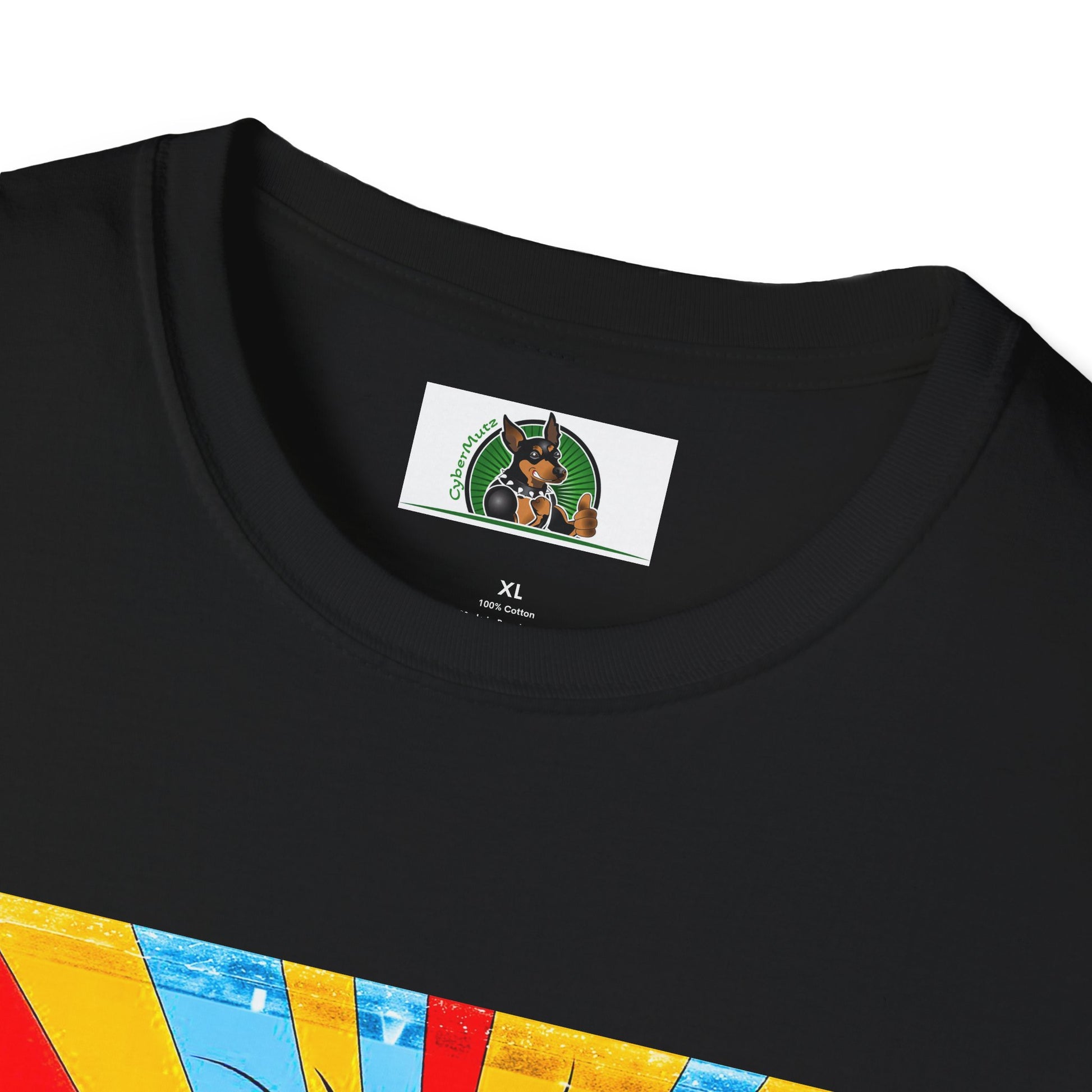 Basset Hound Bright Pop Art Pic T-Shirt Printify