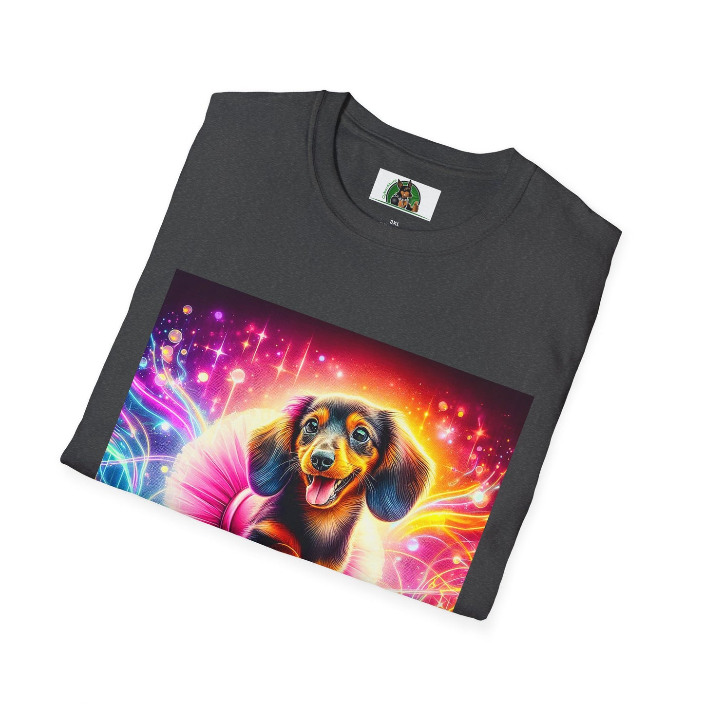 Dachshund dancing ballerina t shirt T-Shirt Printify