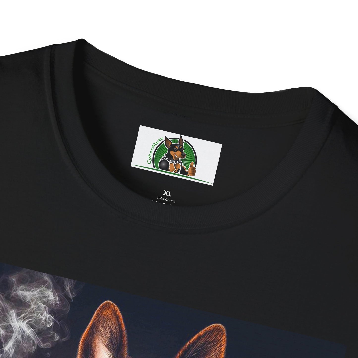 German Shepherd smoking shirt T-Shirt Printify