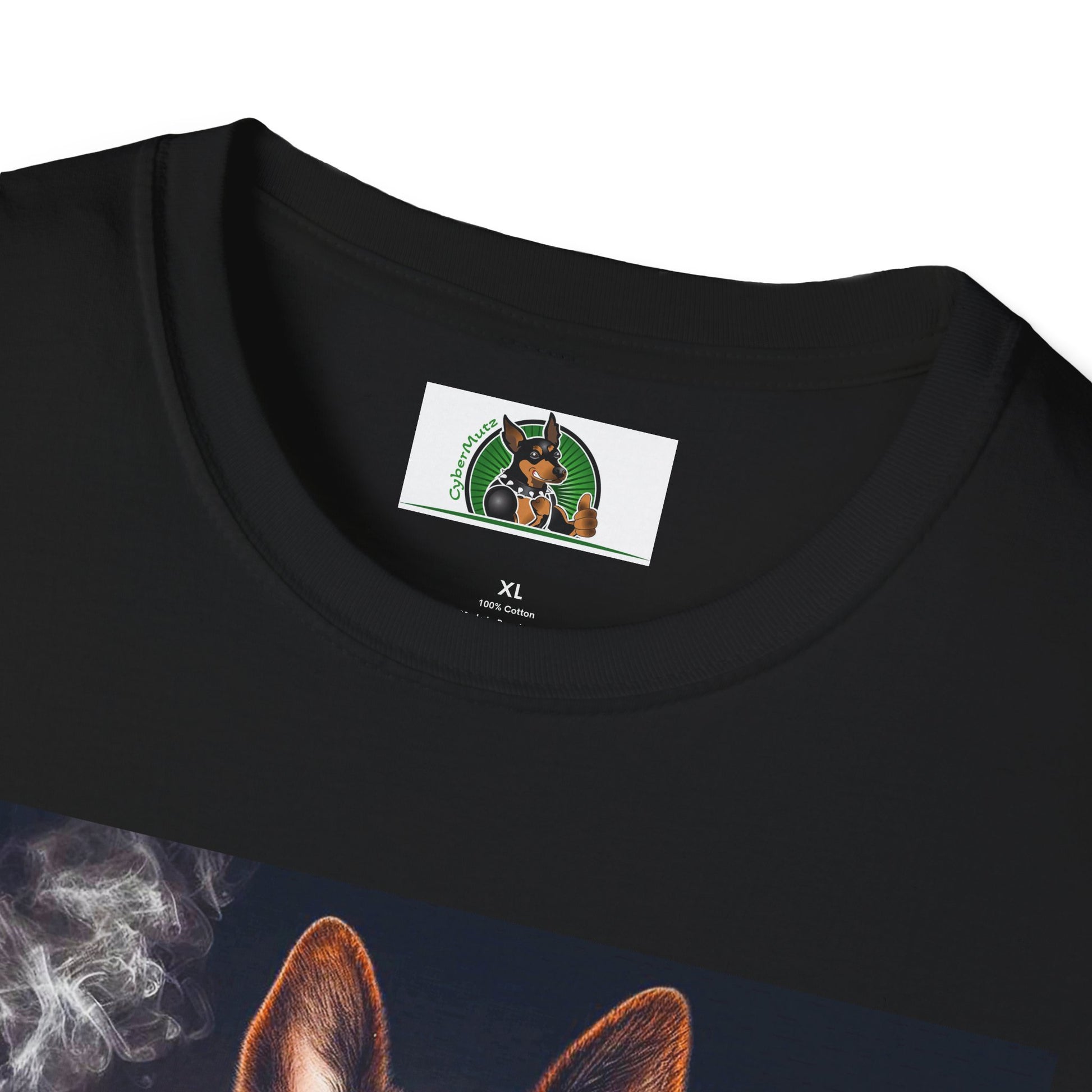 German Shepherd smoking shirt T-Shirt Printify