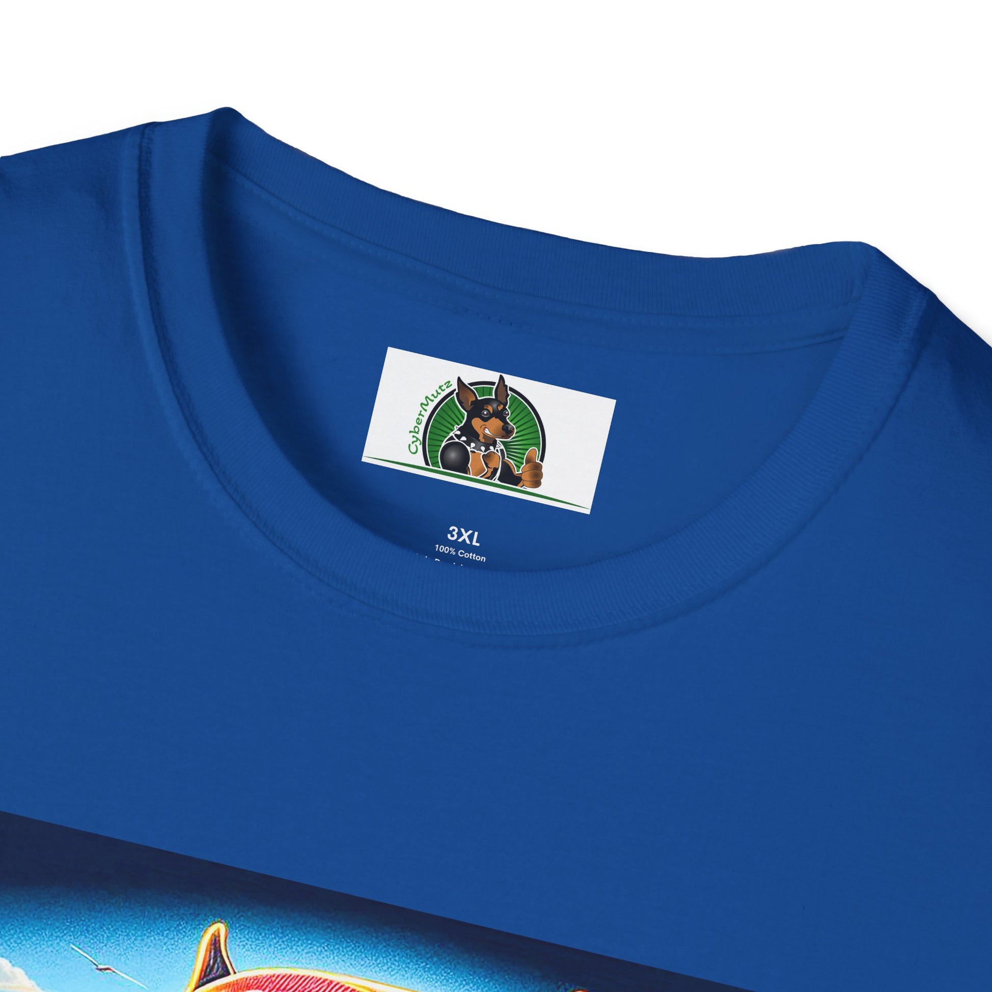 Pit Bull doggie surfer shirt T-Shirt Printify