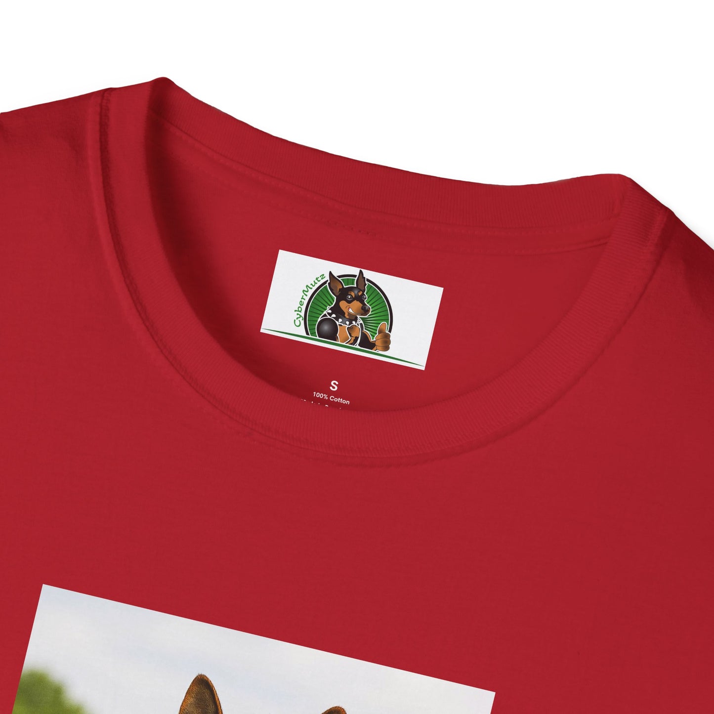 German Shepherd Soccer T-Shirt — Sports Dog Playing Soccer