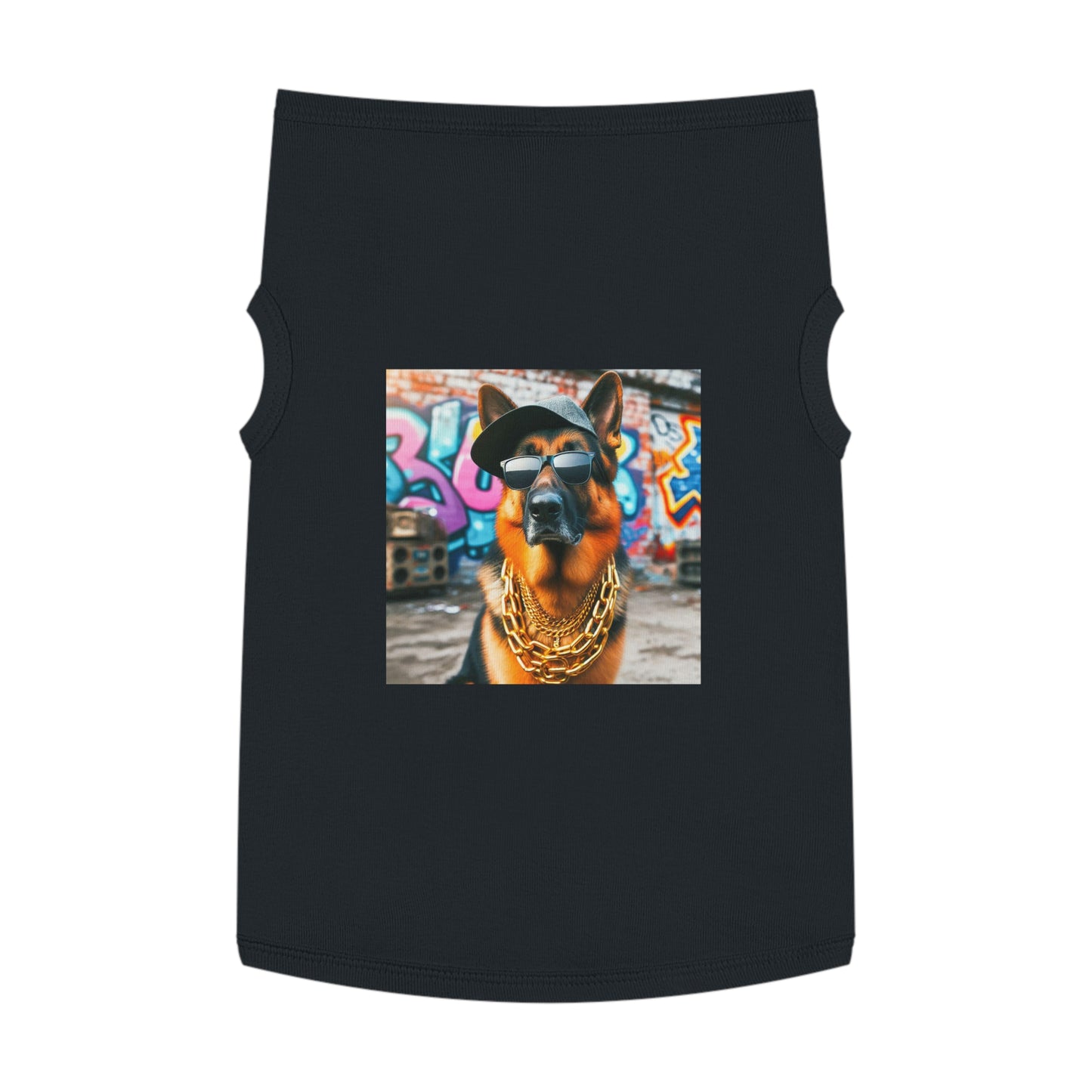 Pet Tank Top German Shepherd Pets Printify XL Black 