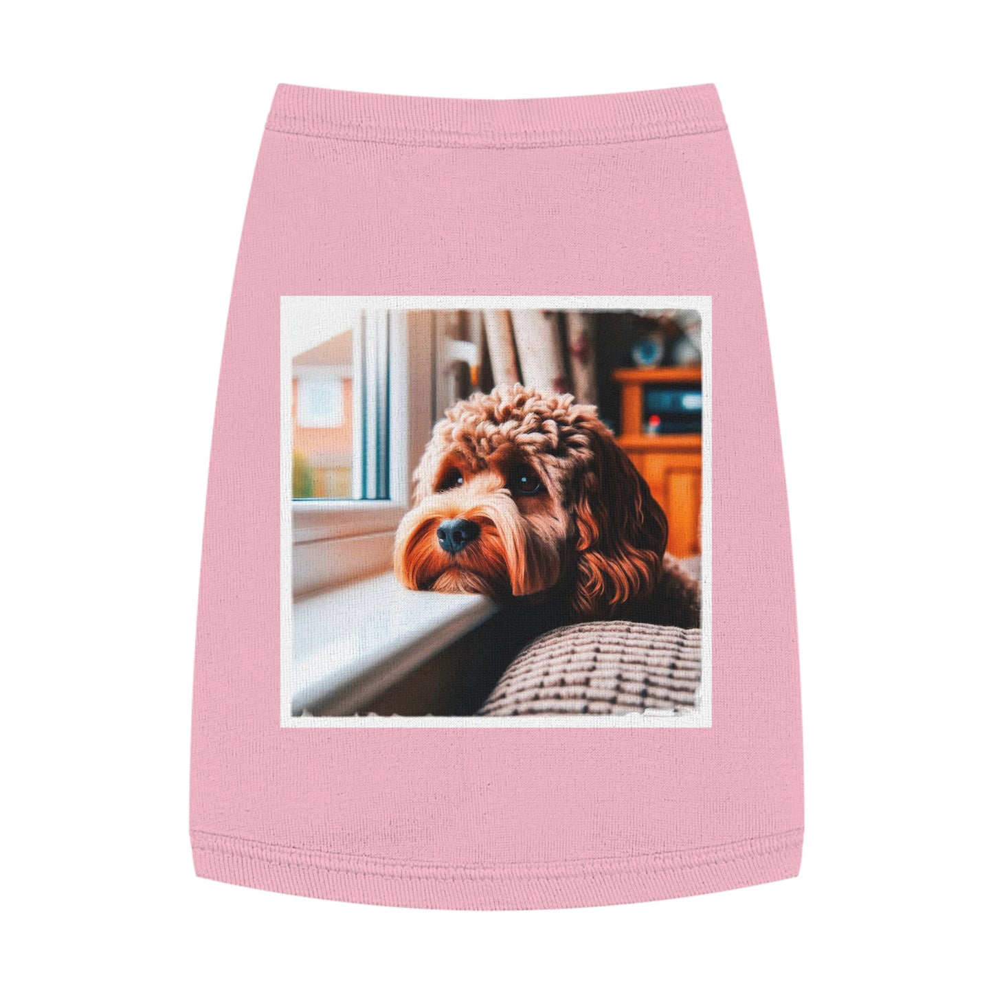 Pet Tank Top CockerPoo Pets Printify M Pink