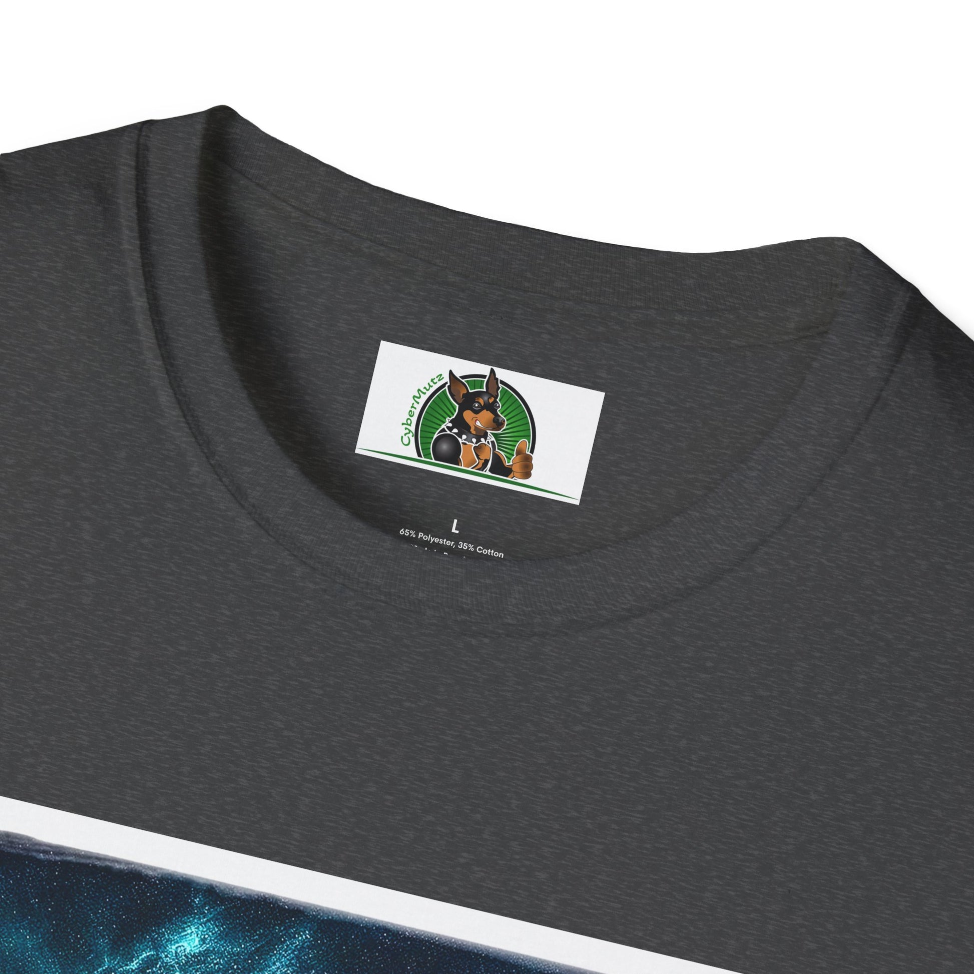 Australian Shepherd Rainbow Bridge At Night T-Shirt Printify