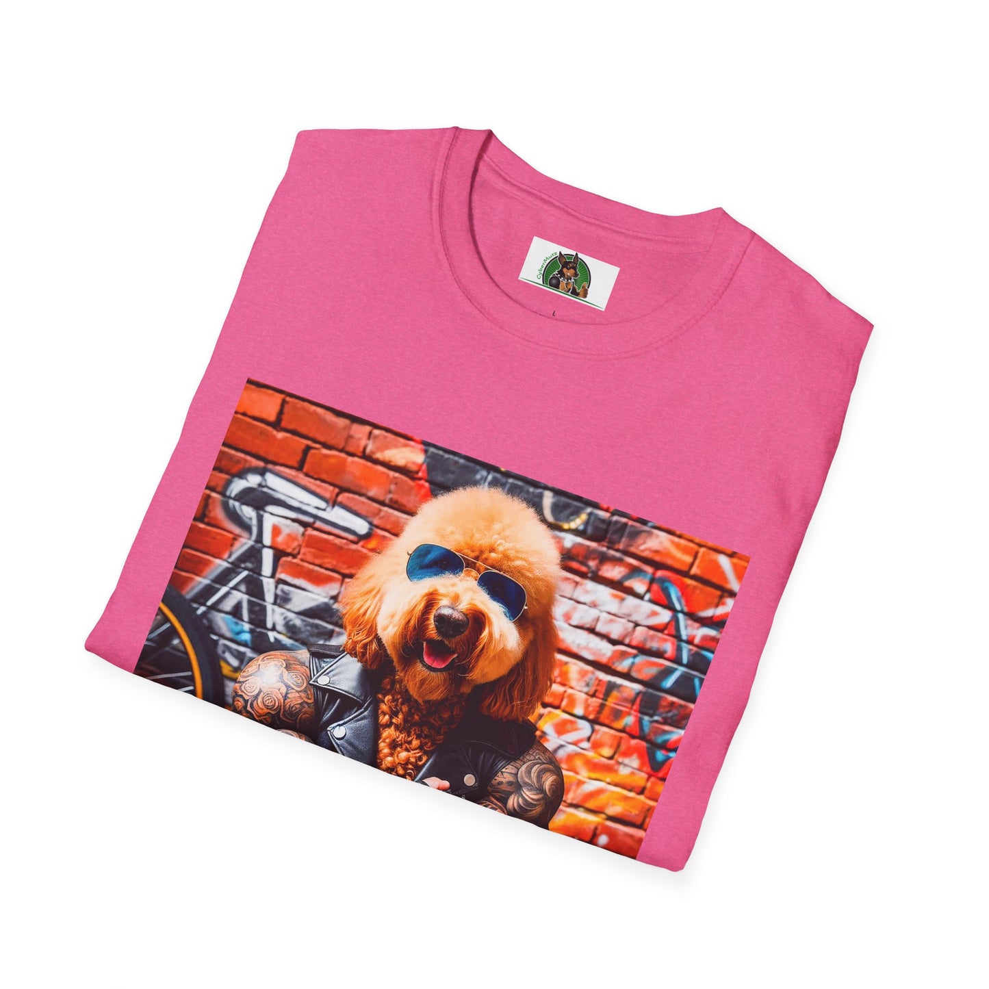 Golden Doodle tough guy muscles t shirt
