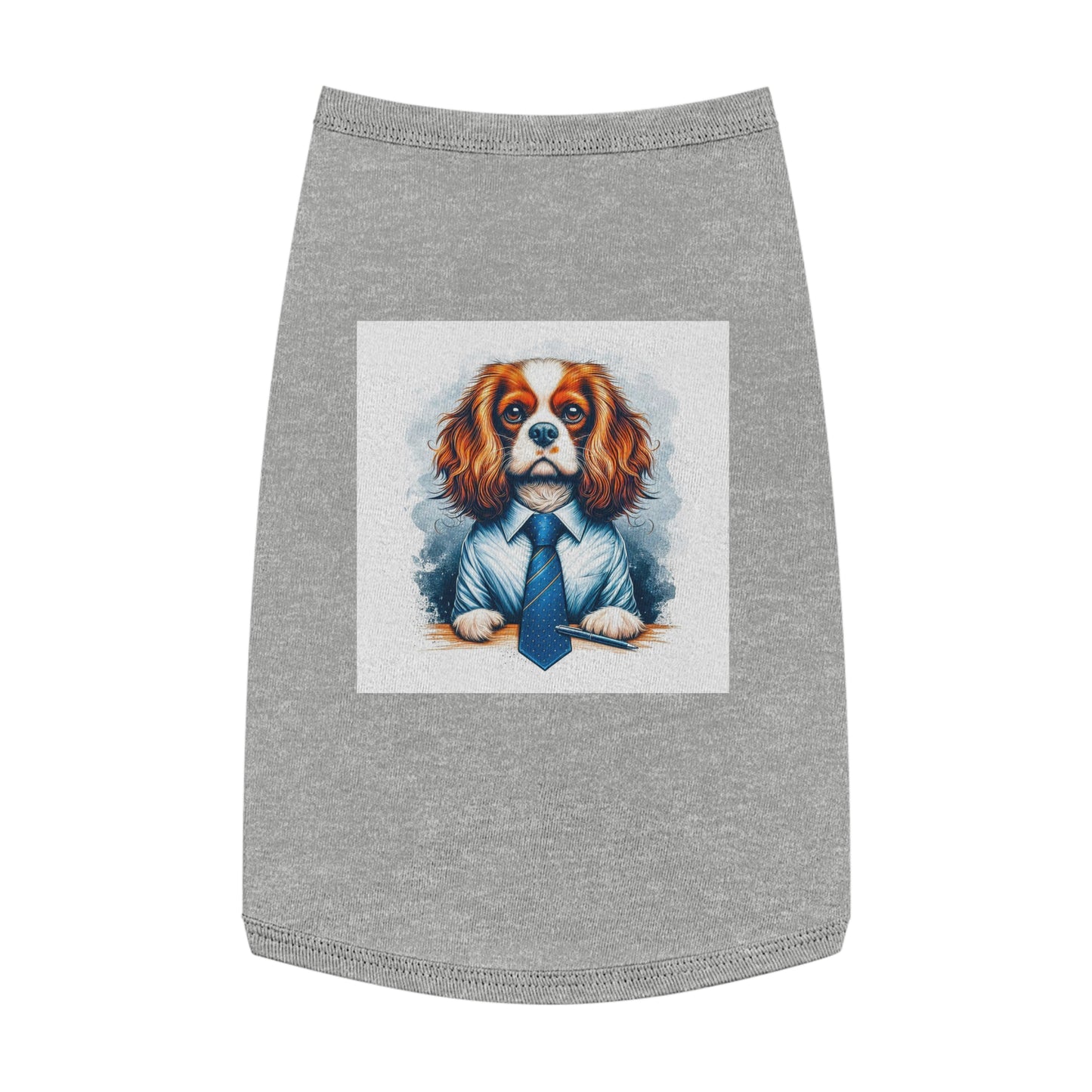 Pet Tank Top Cavalier King Charles Spaniel Pets Printify L Heather 