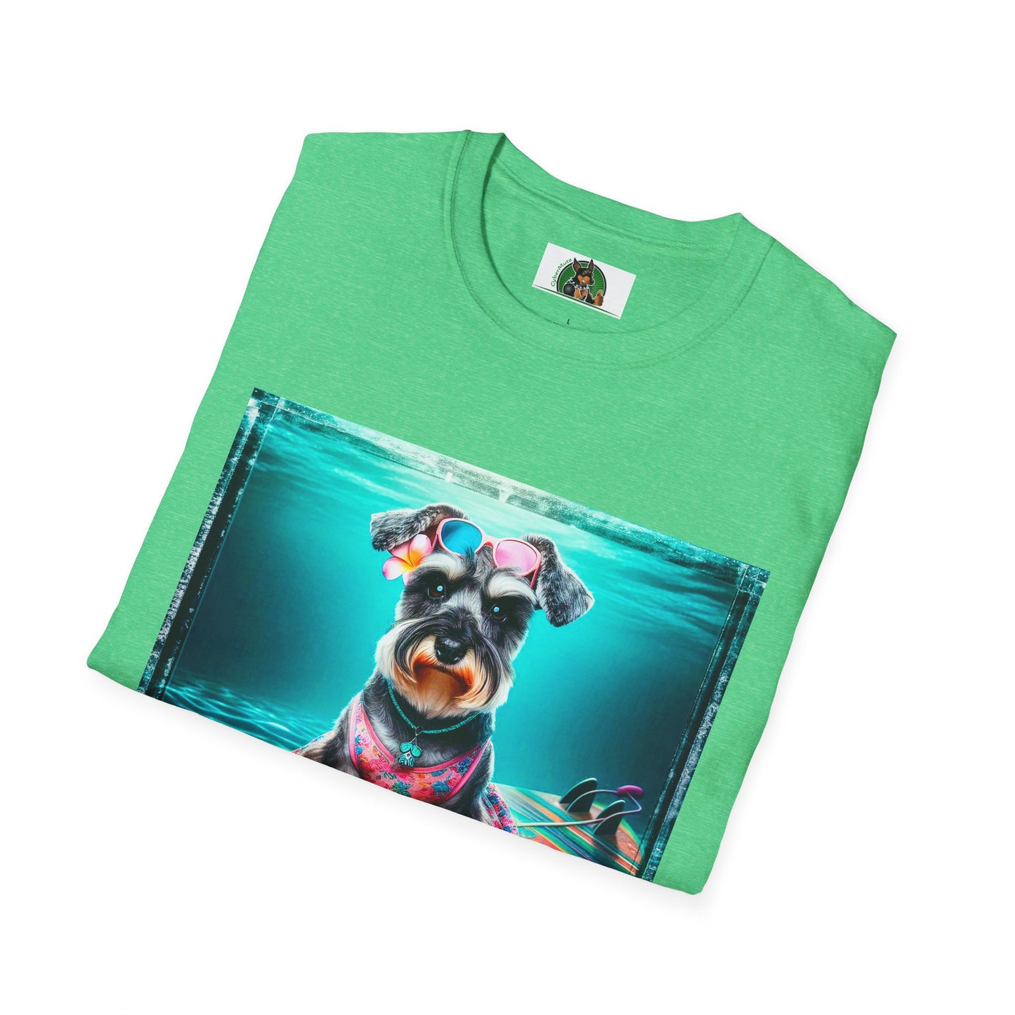 Schnauzer T-Shirt with Miniature Schnauzer Design