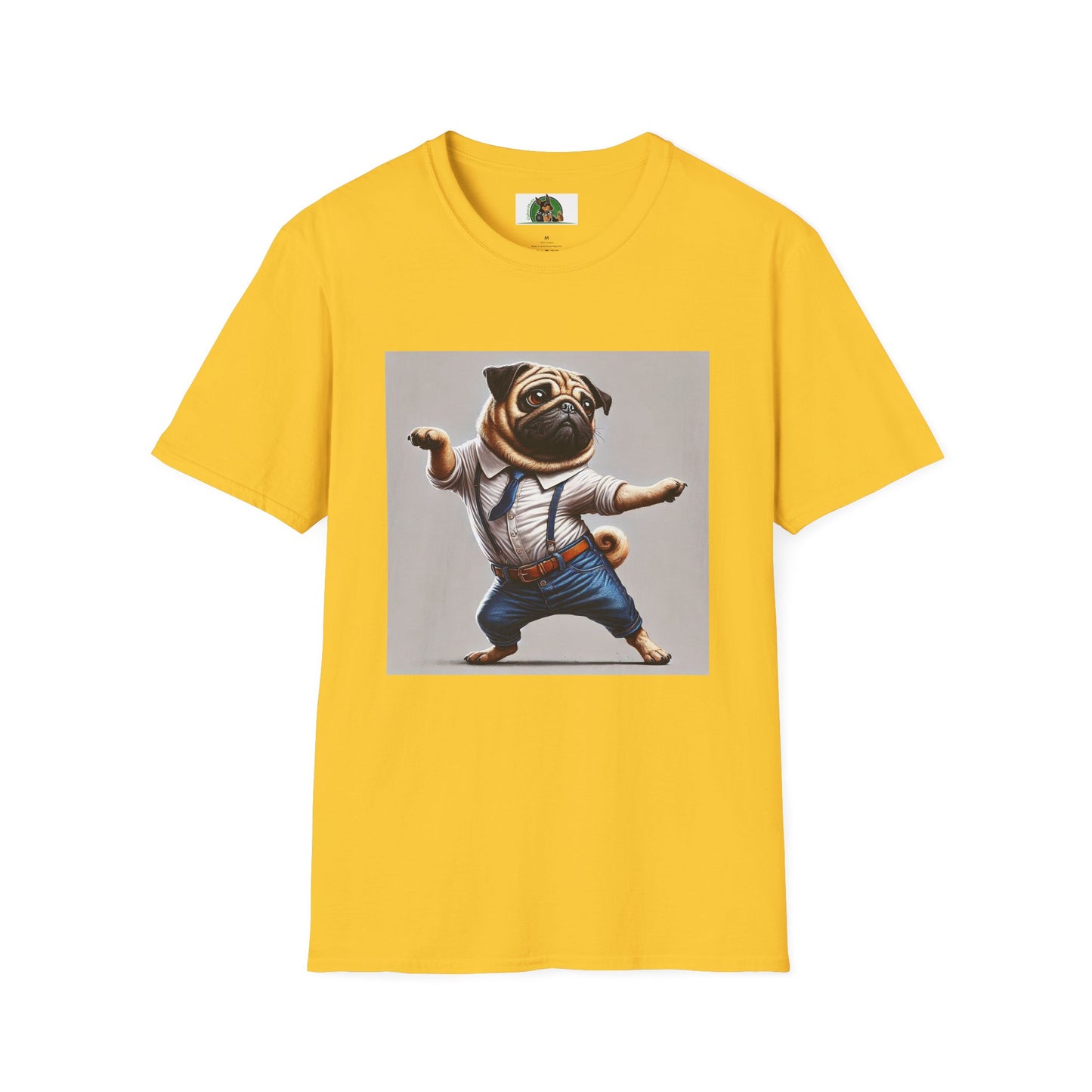 Dancing Pug T-Shirt T-Shirt Printify S Daisy