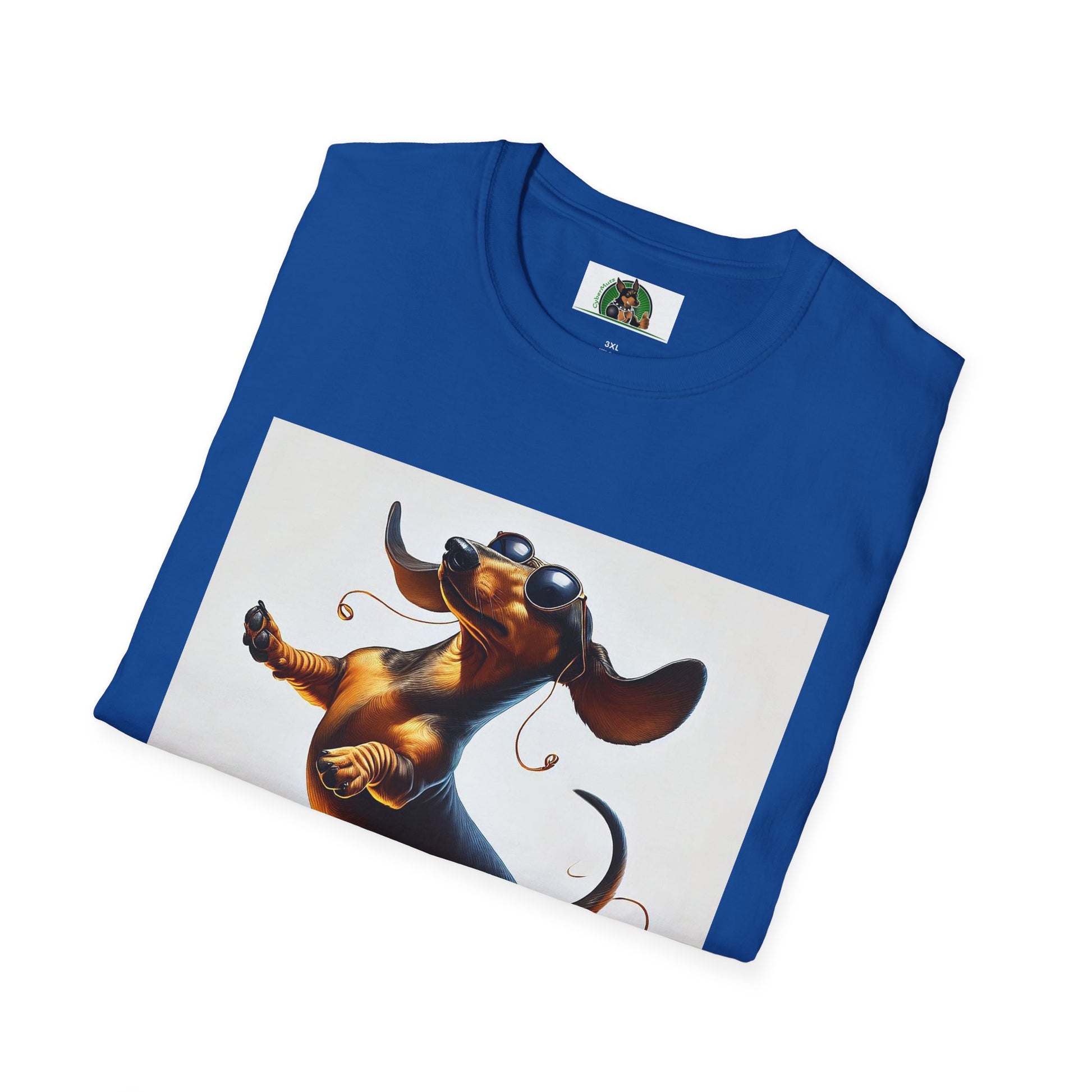 Dachshund Dancing Dog T-Shirt - Fun and Playful Unisex Tee T-Shirt Printify