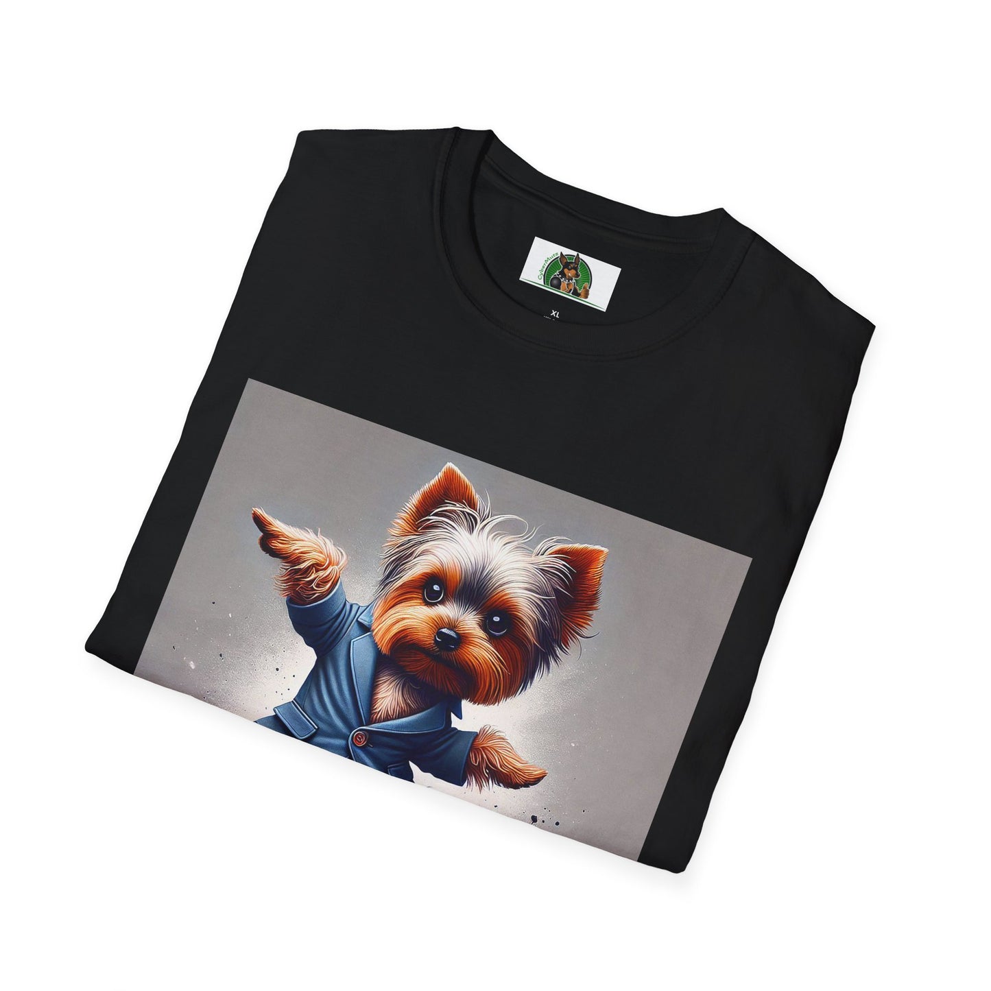 Yorkie Dancing T-Shirt T-Shirt Printify