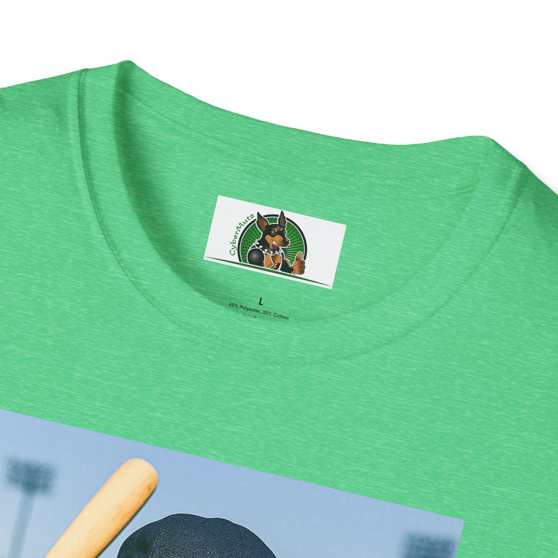 Baseball Doberman Sports T-Shirt T-Shirt Printify