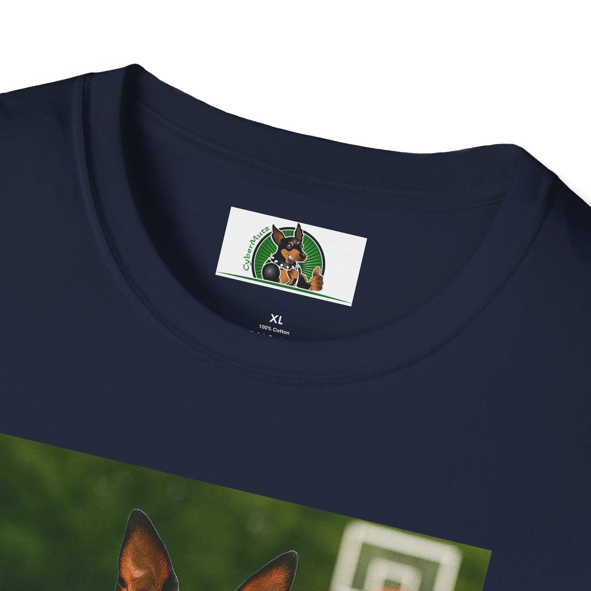 Miniature Pinscher (Min Pin) Basketball T-Shirt — Dog Lover Sports Tee T-Shirt Printify