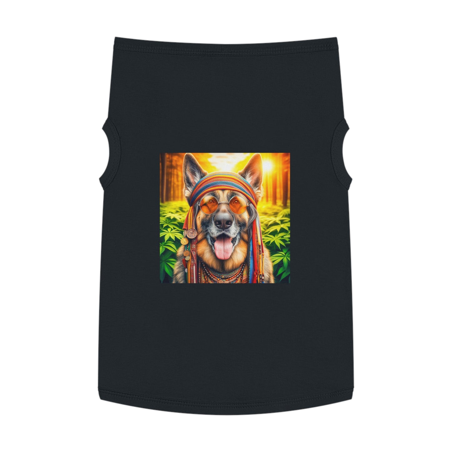 Pet Tank Top German Shepherd Pets Printify XL Black 