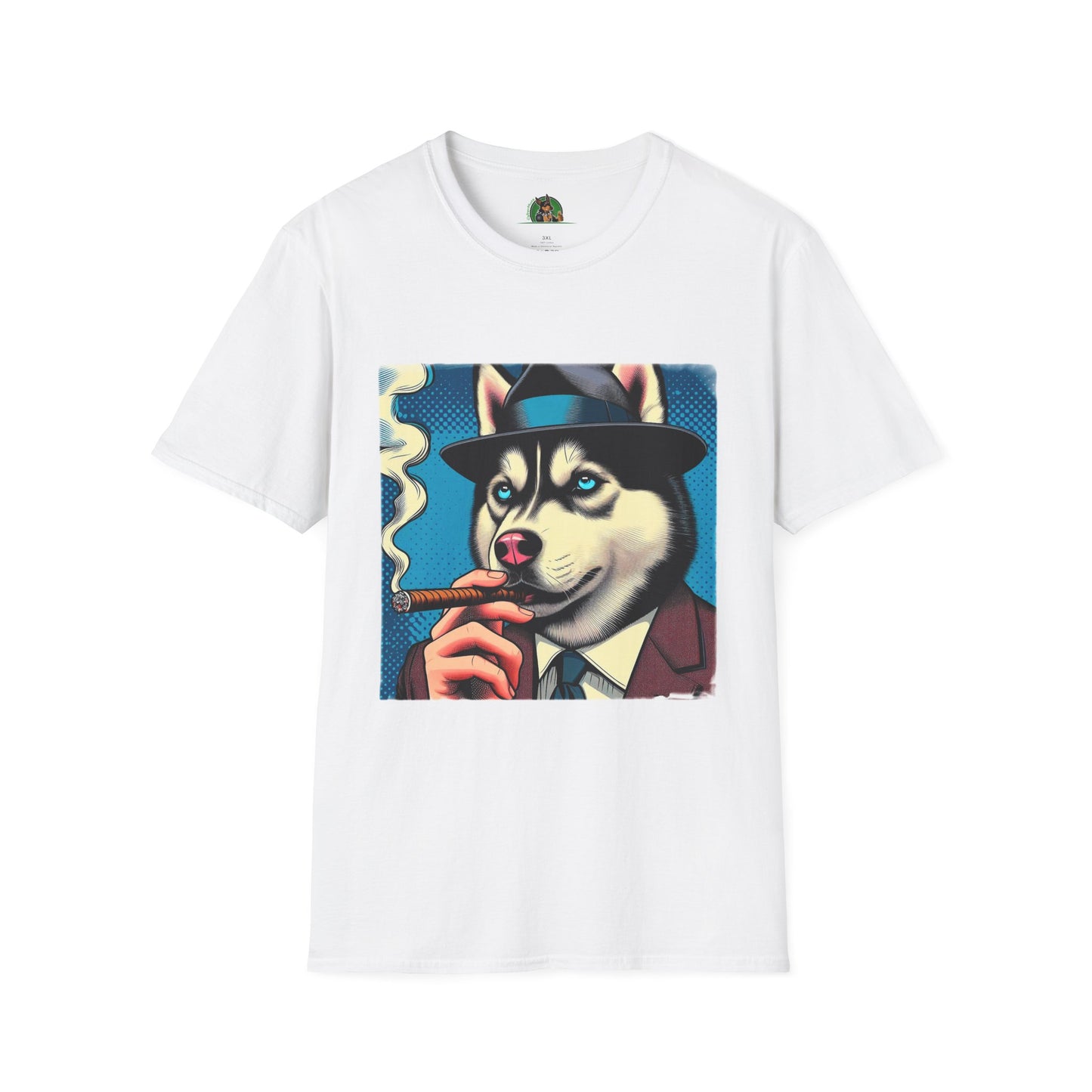 Husky T-Shirt Printify XS White 