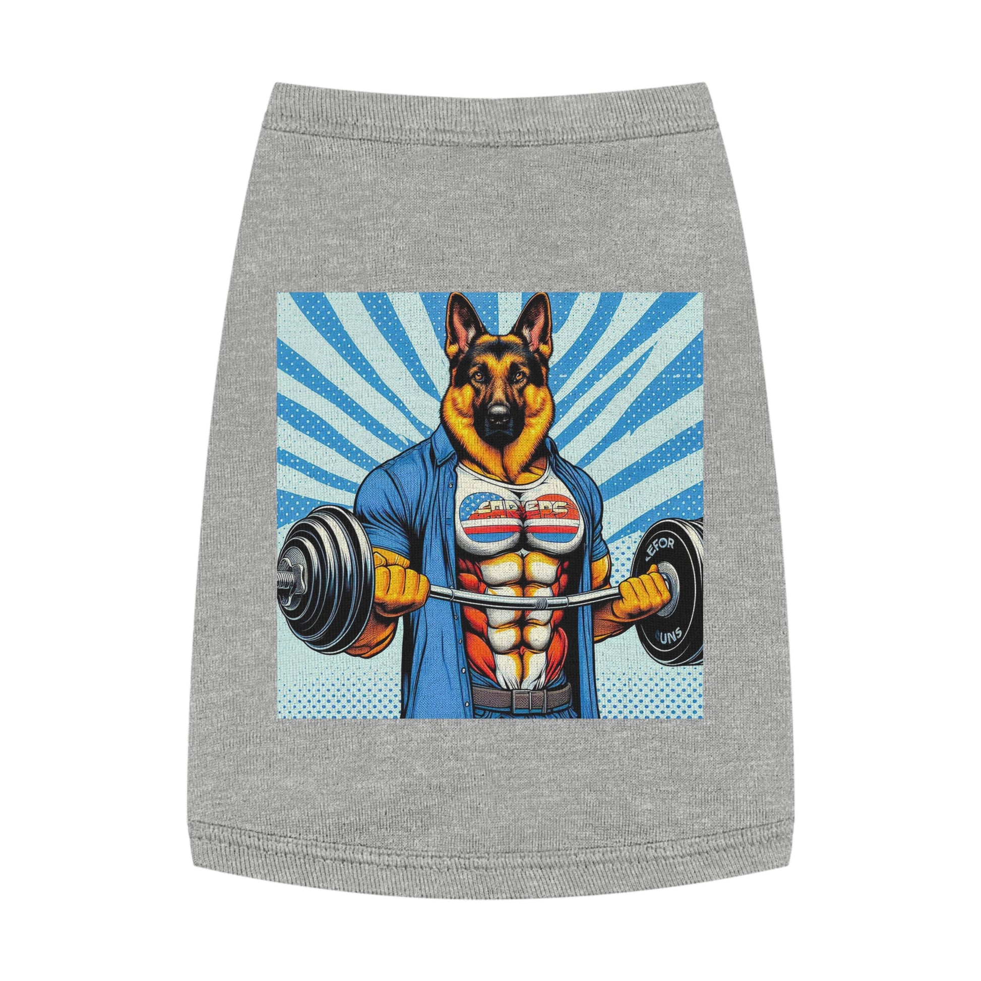 Pet Tank Top German Shepherd Pets Printify M Heather 