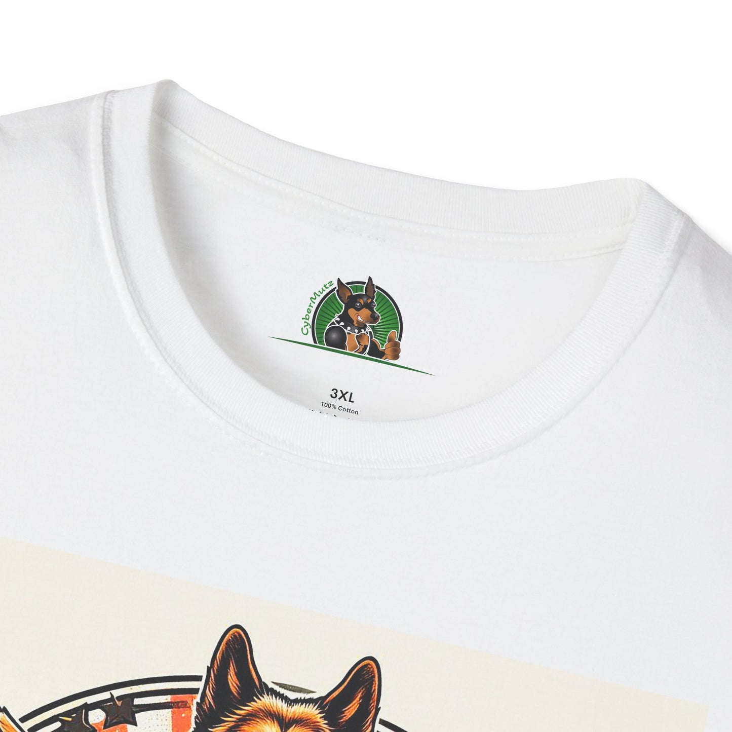 German Shepherd Angel bike riding T-Shirt Printify