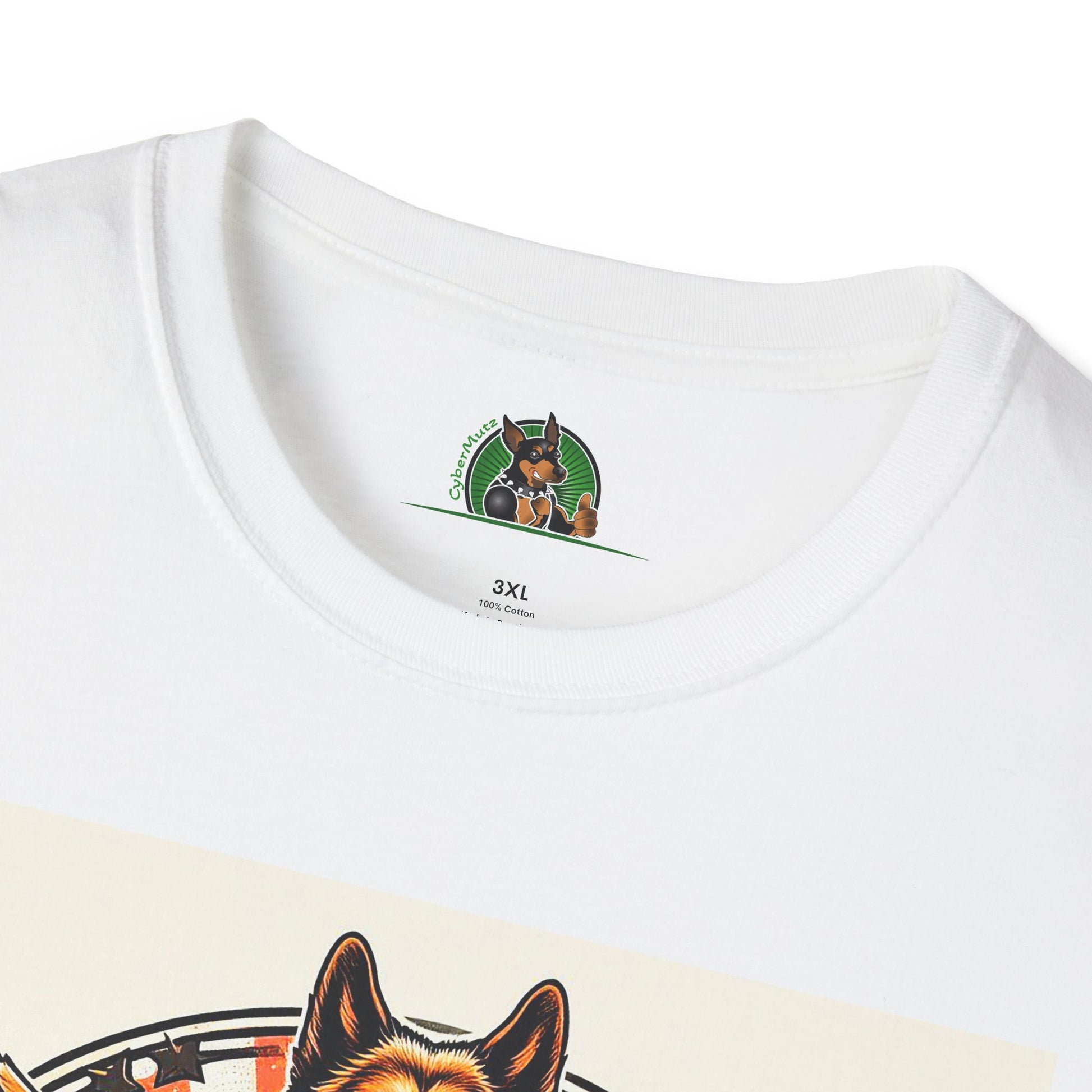 German Shepherd Angel bike riding T-Shirt Printify