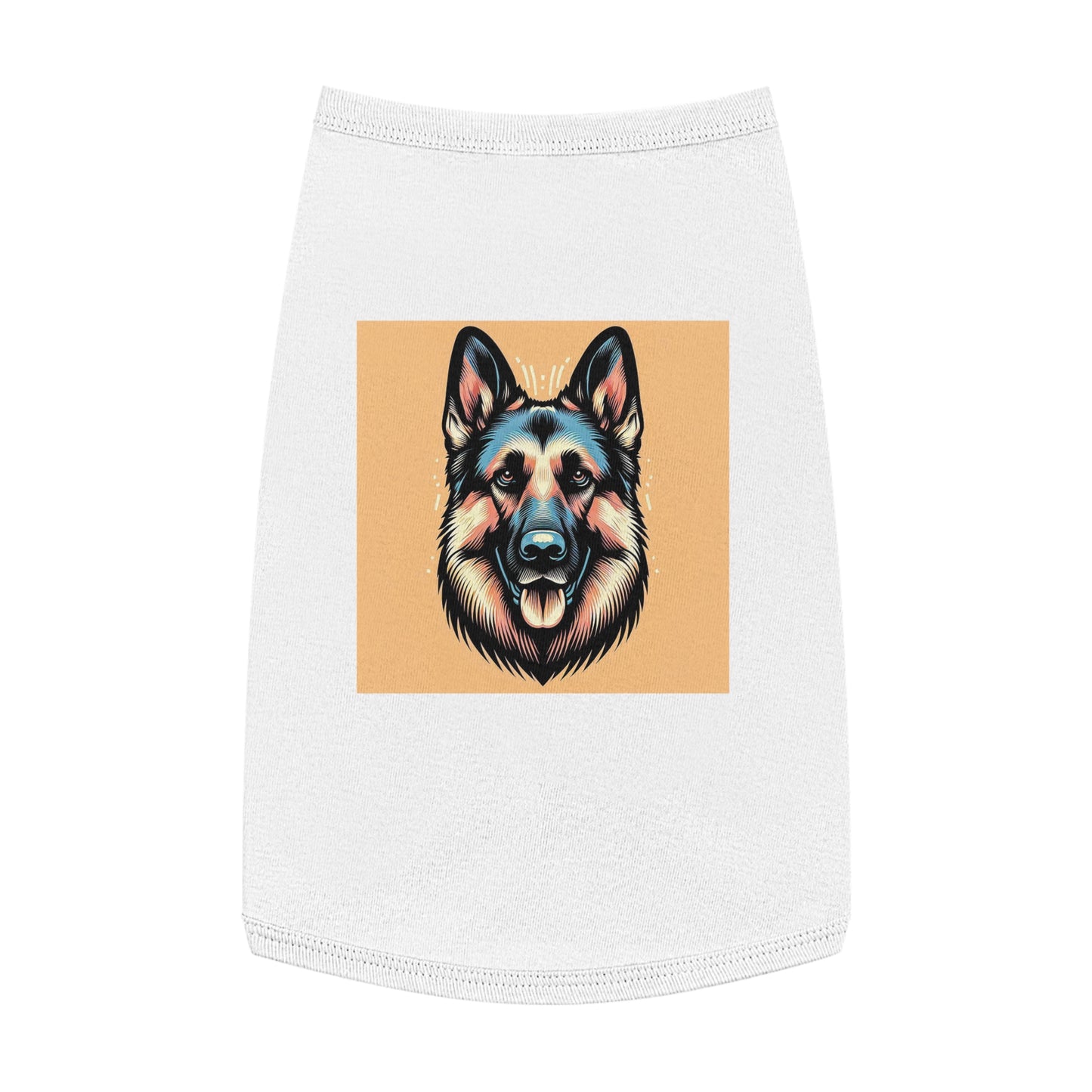 Pet Tank Top German Shepherd Pets Printify L White 