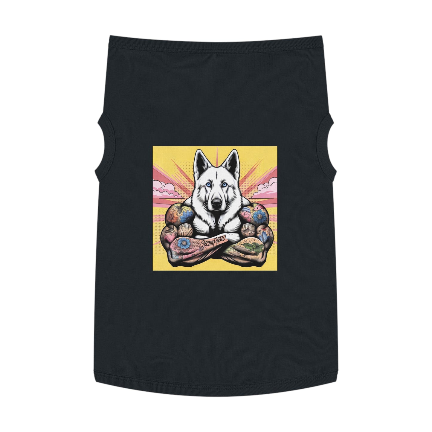 Pet Tank Top German Shepherd Pets Printify XL Black 