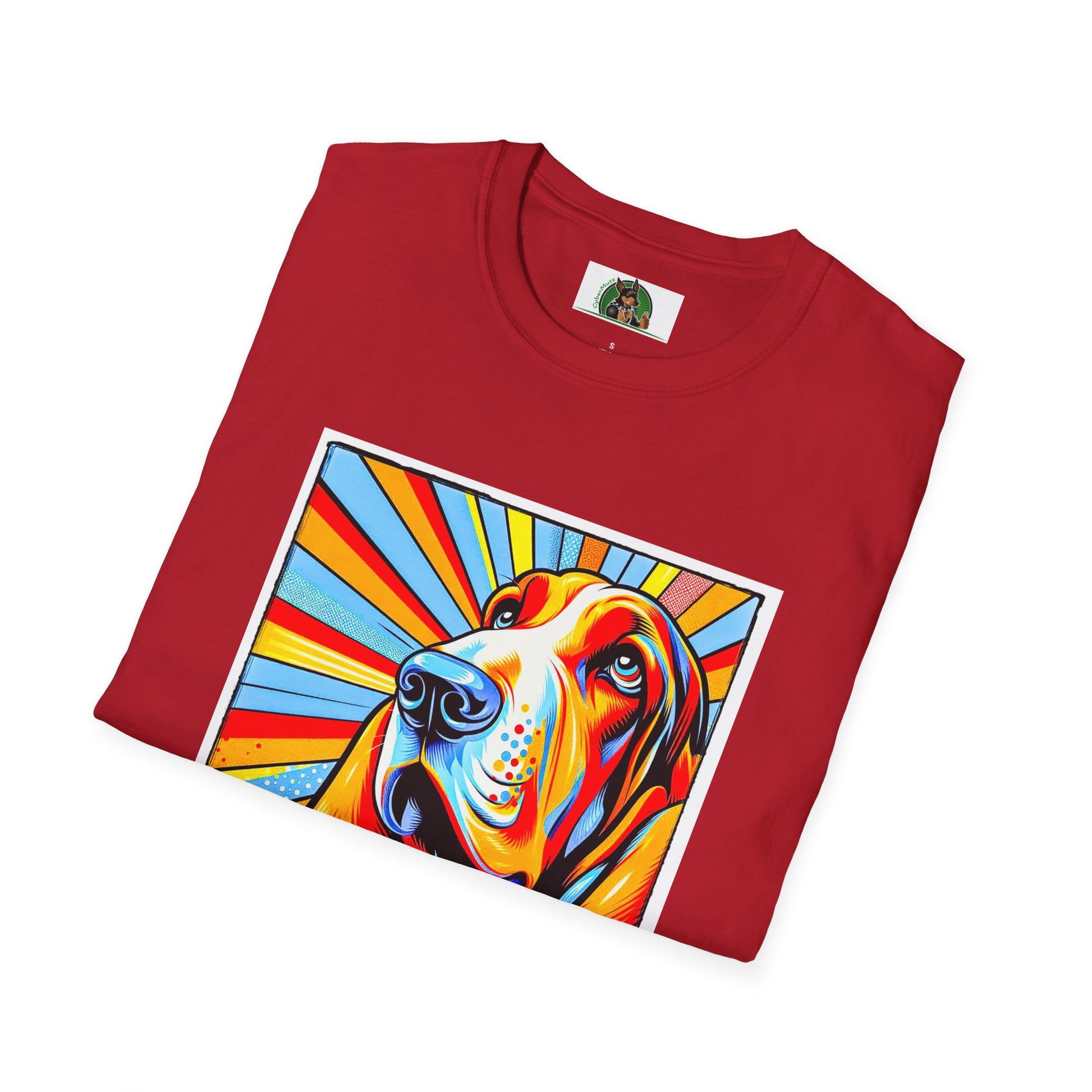 Basset Hound Pop Art Shirt T-Shirt Printify   