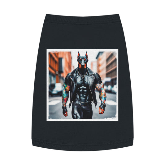 Pet Tank Top Doberman tough in black t shirt Pets Printify M Black