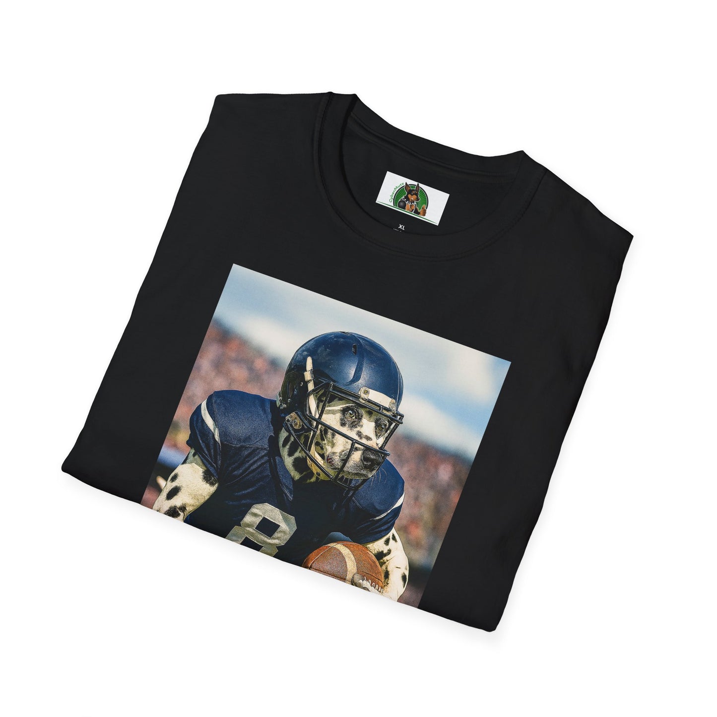 Football Dalmatian Sports T-Shirt T-Shirt Printify