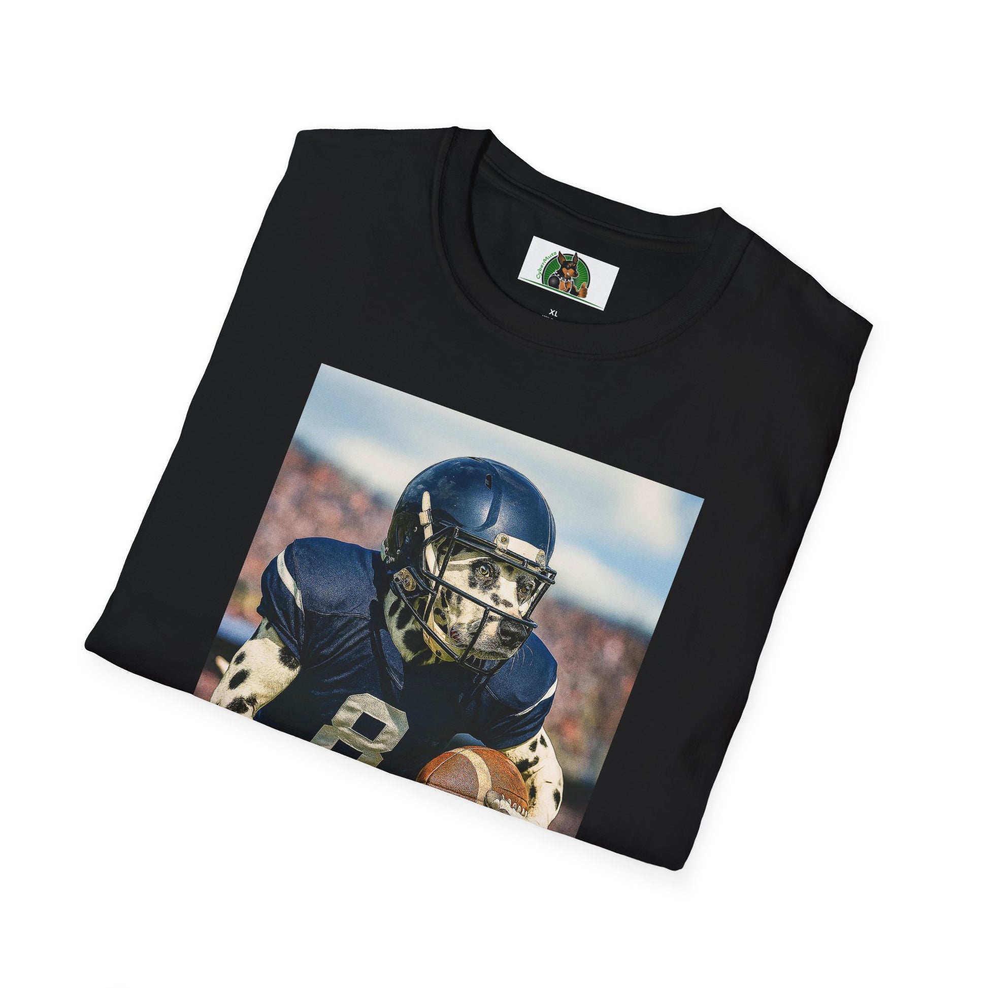 Football Dalmatian Sports T-Shirt T-Shirt Printify