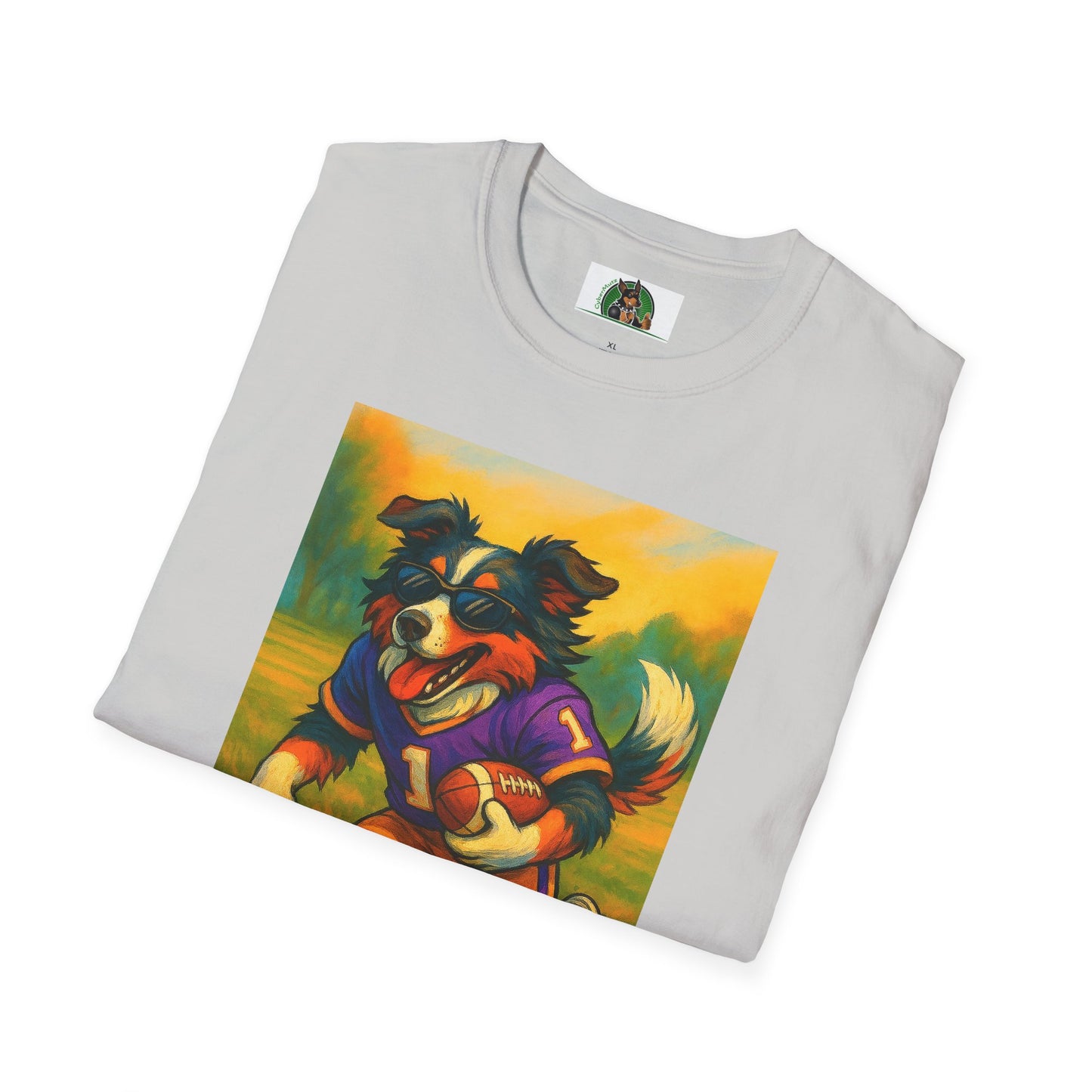 Sports Football Australian Shepherd T-Shirt