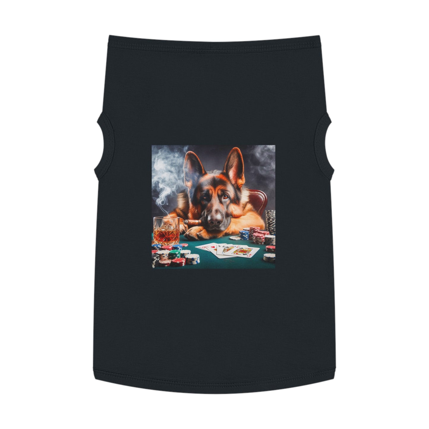 Pet Tank Top German Shepherd Pets Printify XL Black 