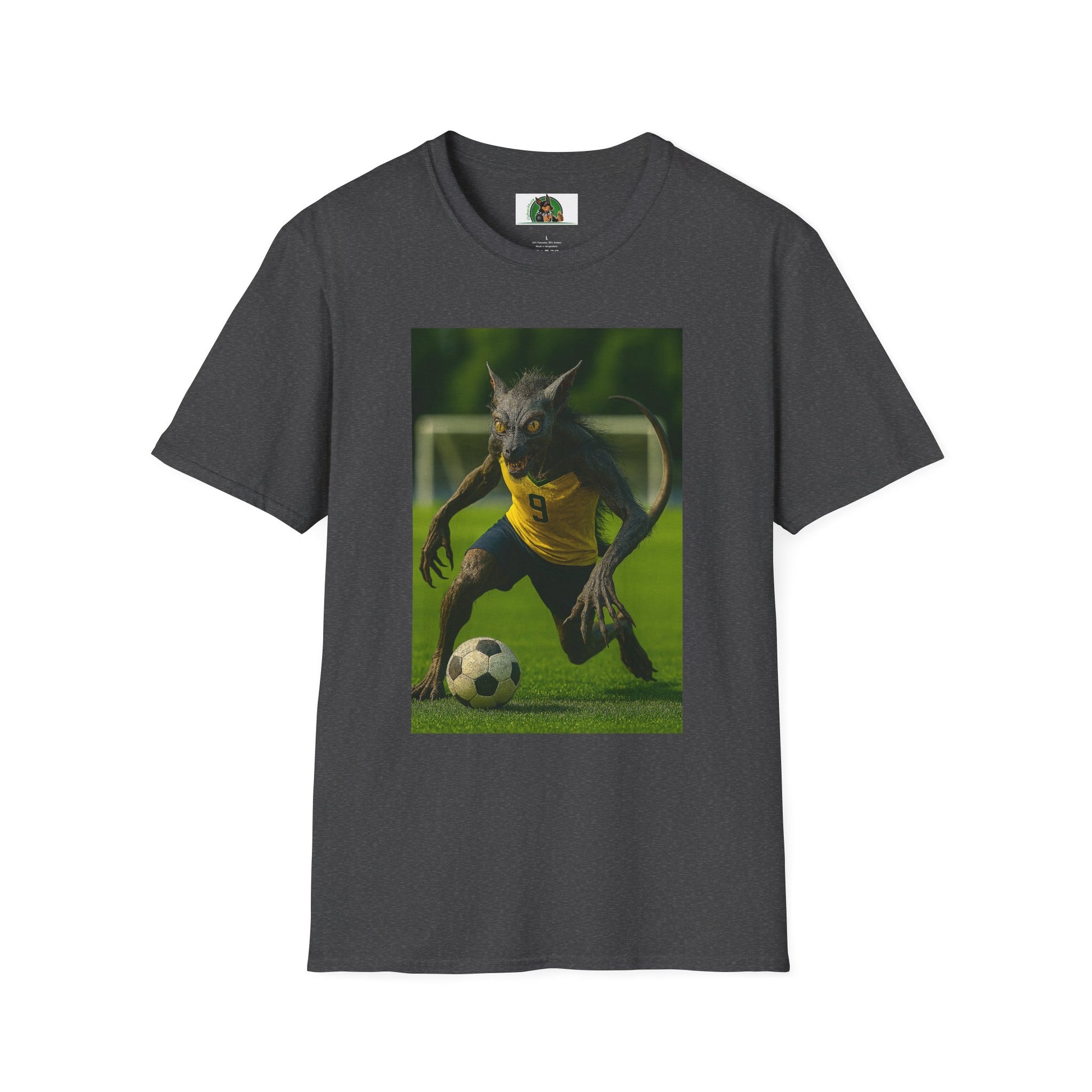 Chupacabra Soccer T-Shirt Sports T-Shirt Printify Dark Heather XS