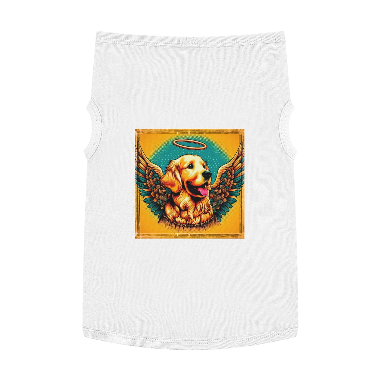 Golden Retriever pet tank top Pets Printify XL White 