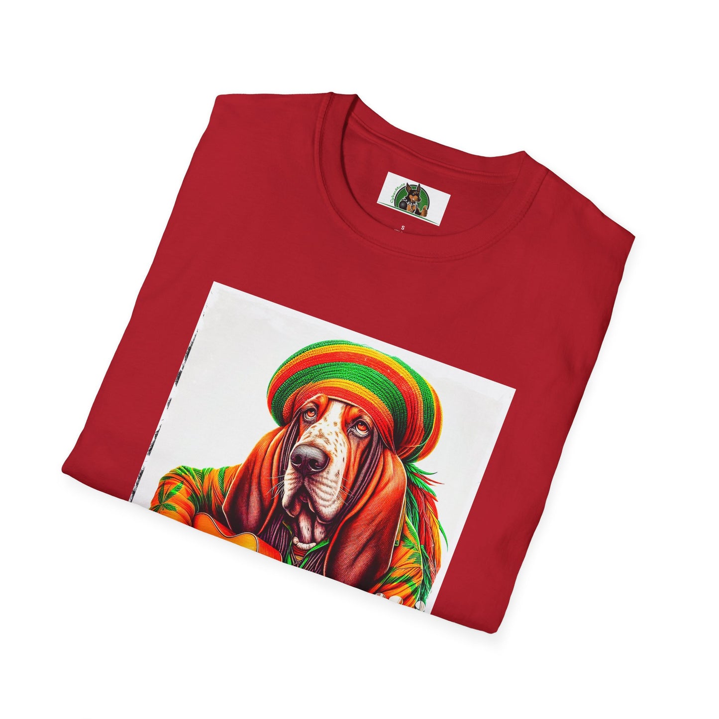 Basset Hound Rasta Dog Playing Guitar