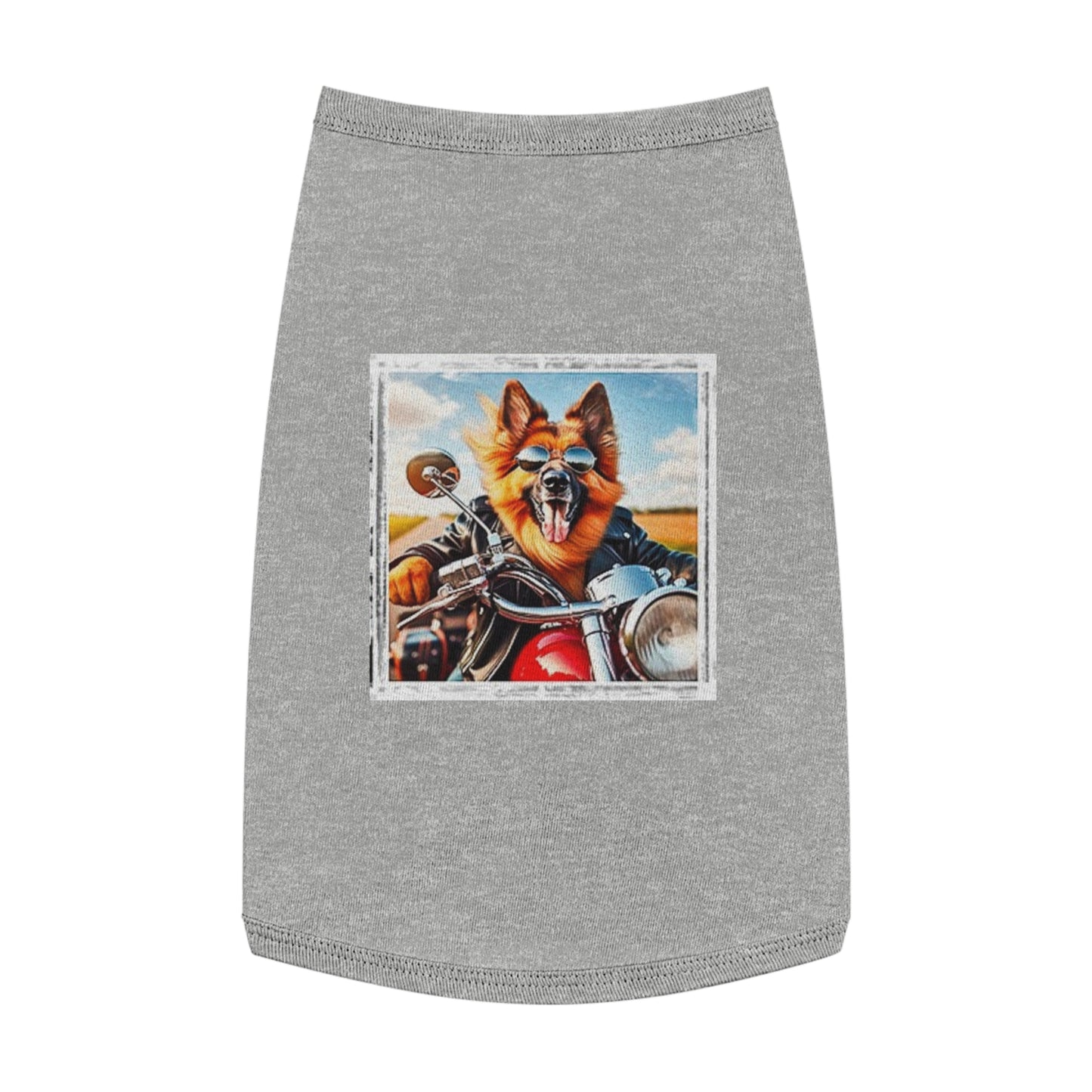 Pet Tank Top German Shepherd Pets Printify L Heather 