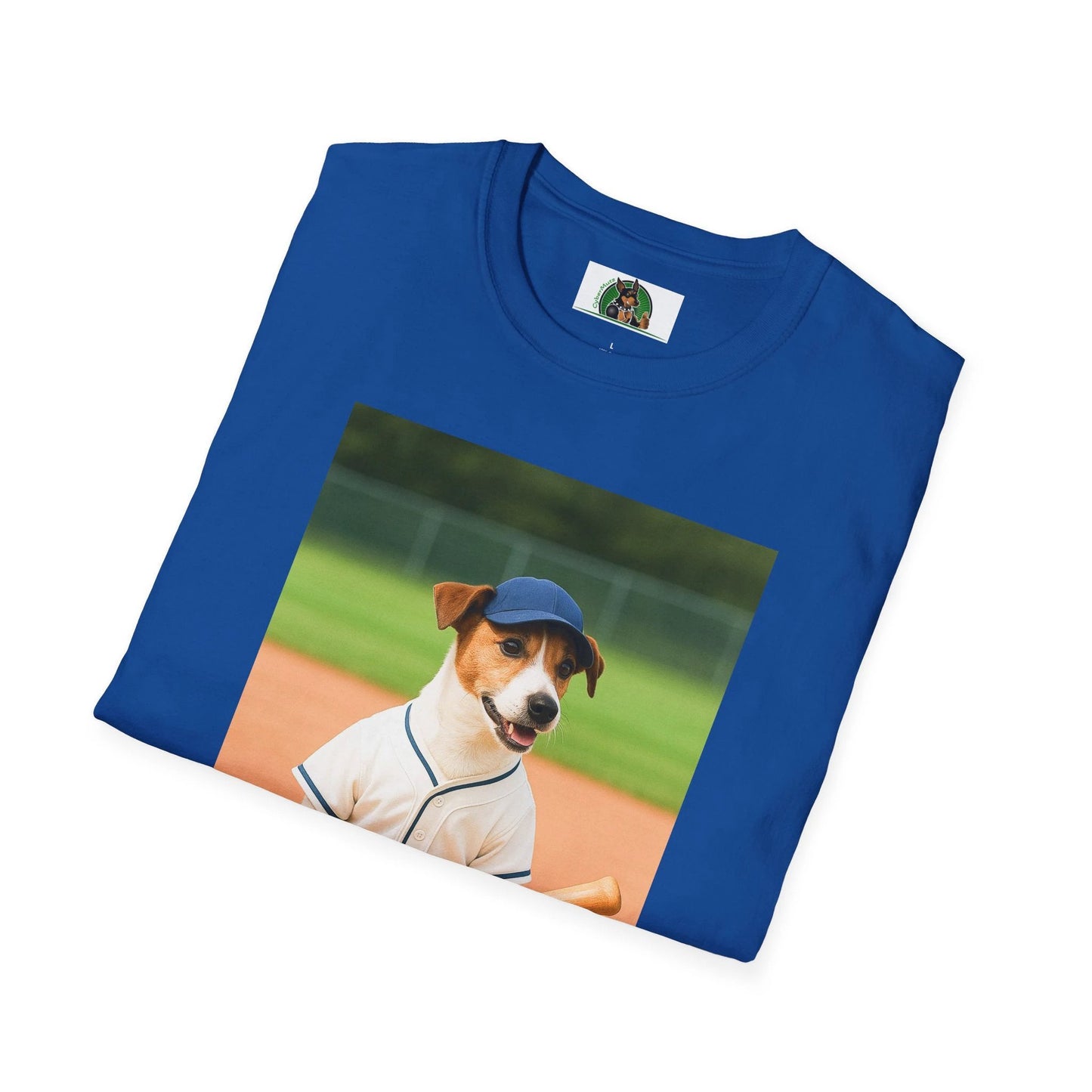 Jack Russell Baseball Tee — Sports Dog T-Shirt T-Shirt Printify