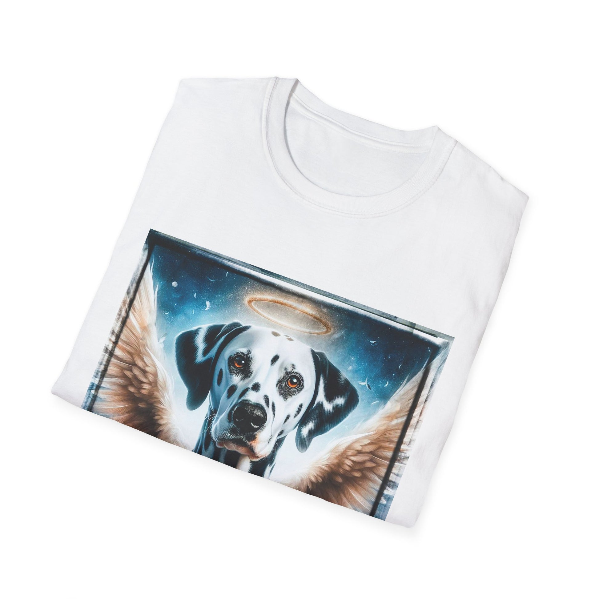 Dalmatian soaring angel t shirt T-Shirt Printify
