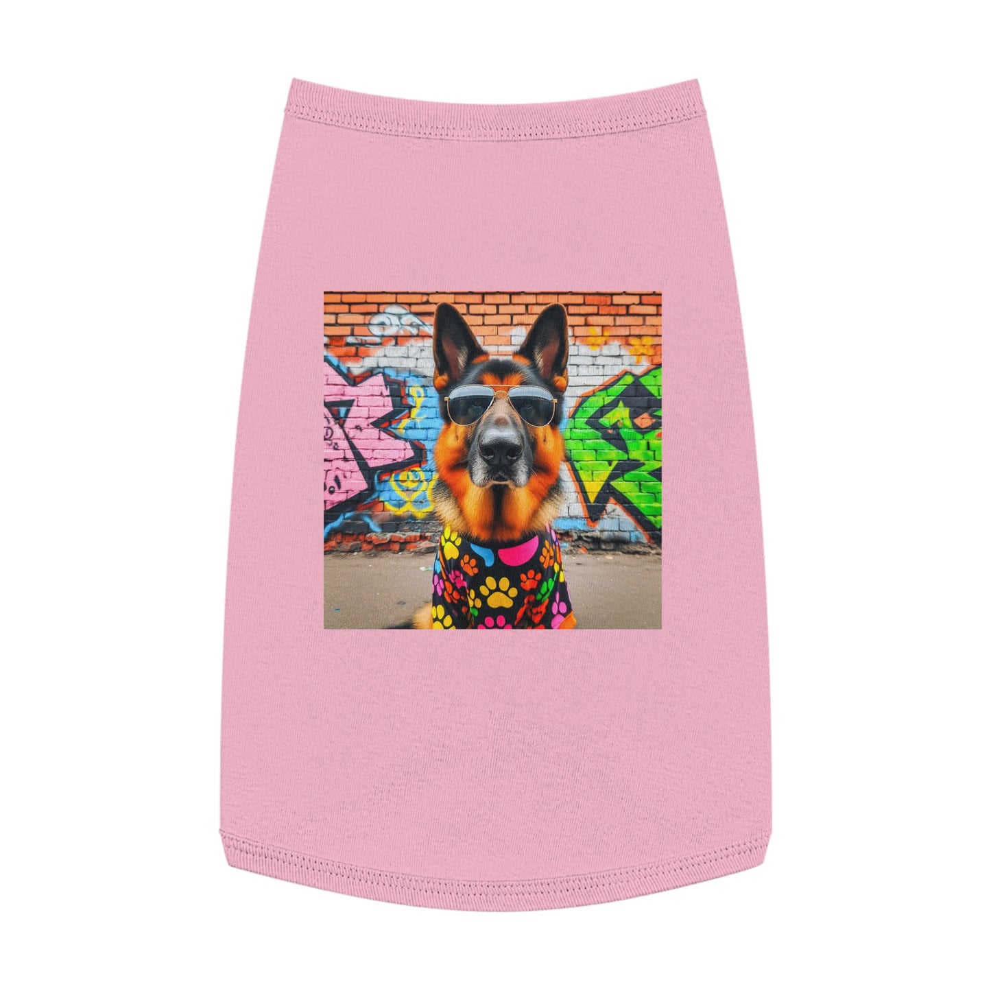 Pet Tank Top German Shepherd Pets Printify L Pink 