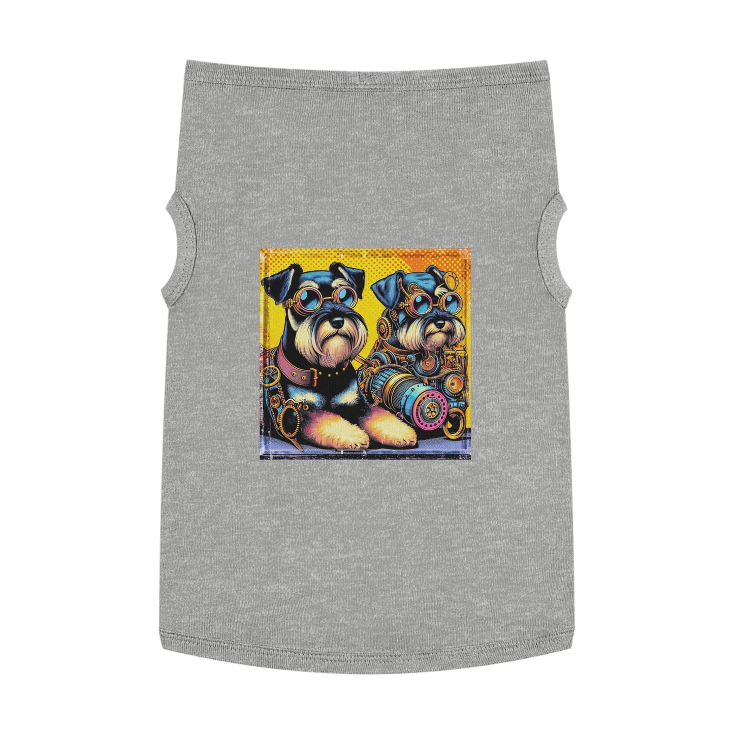 Pet Tank Top Miniature Schnauzer Pets Printify XL Heather 