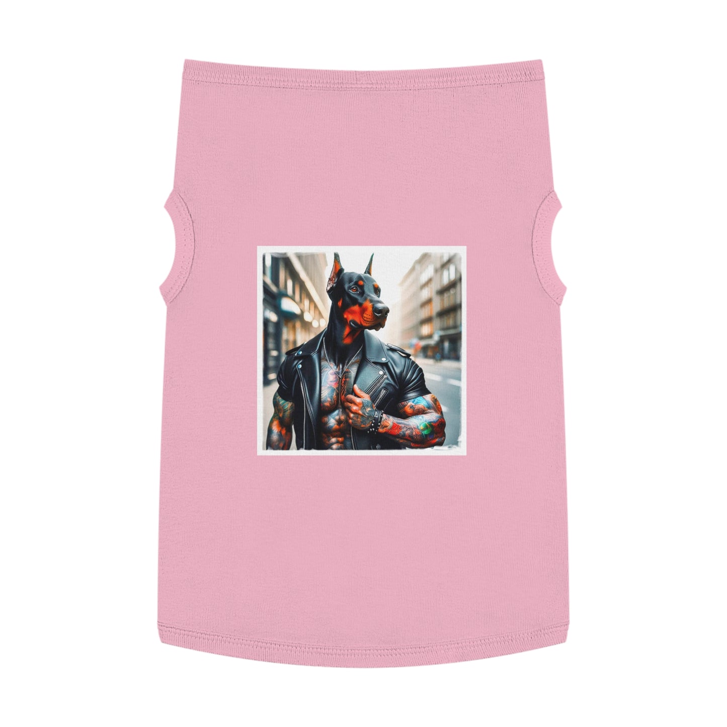 Pet Tank Top Doberman tough dude t shirt Pets Printify XL Pink