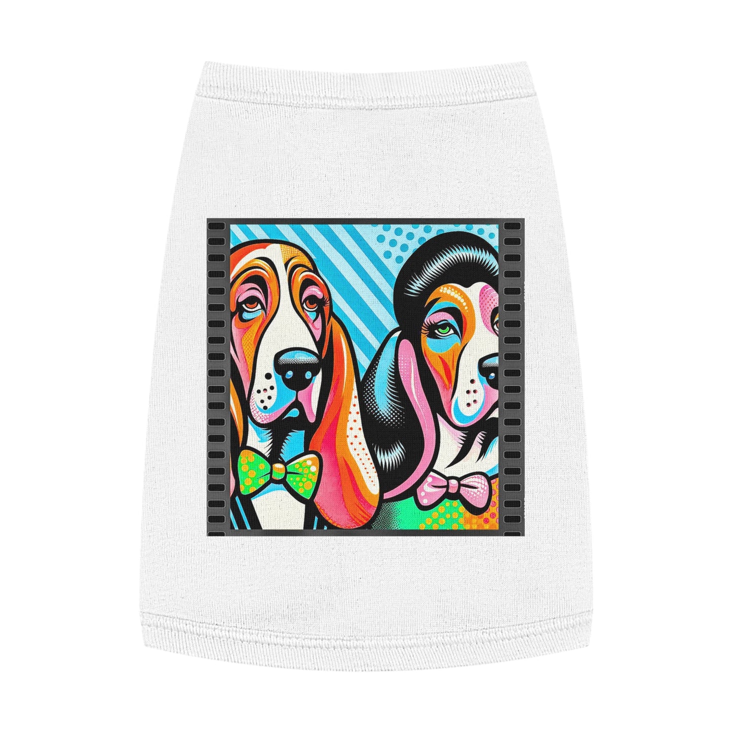 Pet Tank Top Basset Hound Pets Printify M White